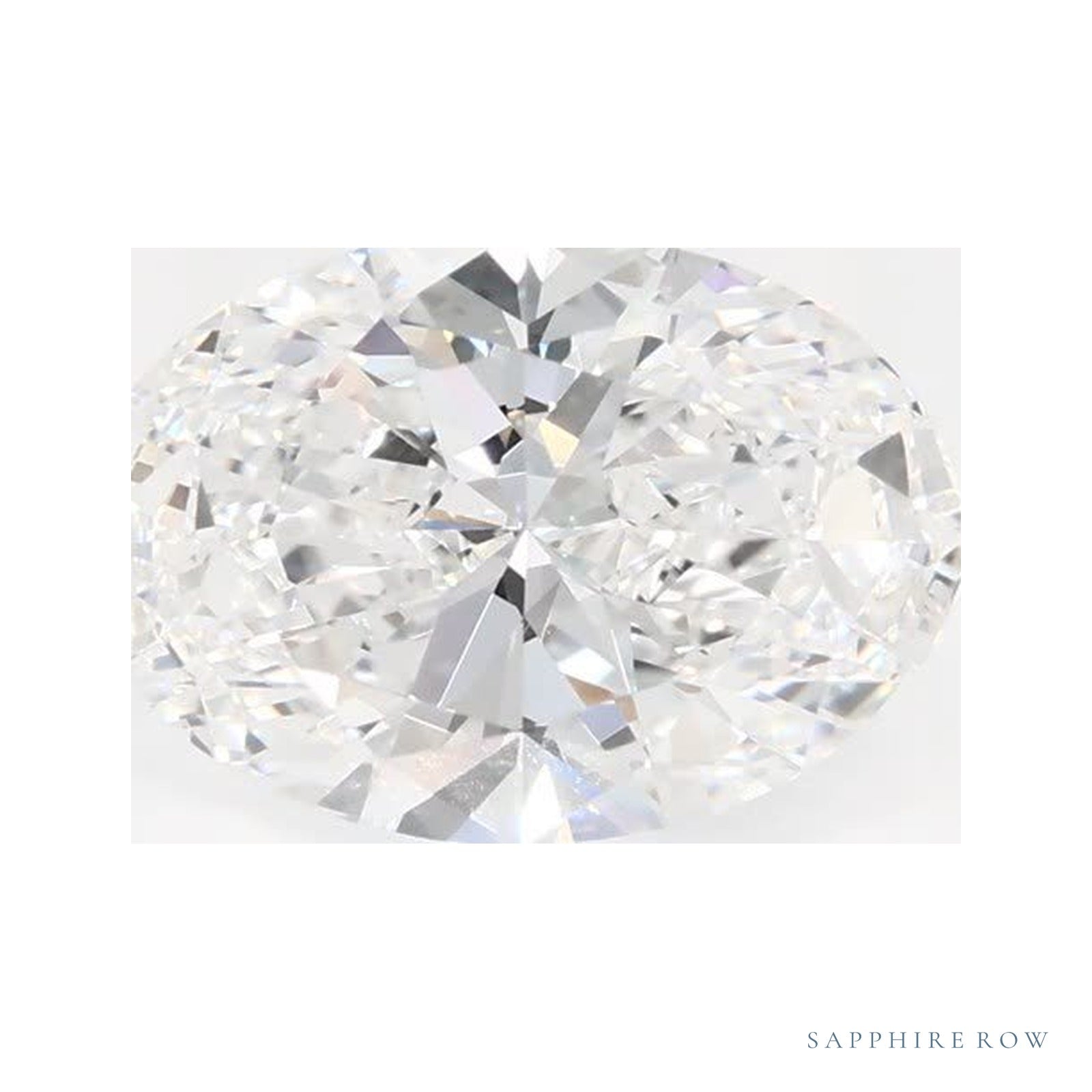 1.40 ct lab-grown diamond, oval cut | Sapphire Row · cut4