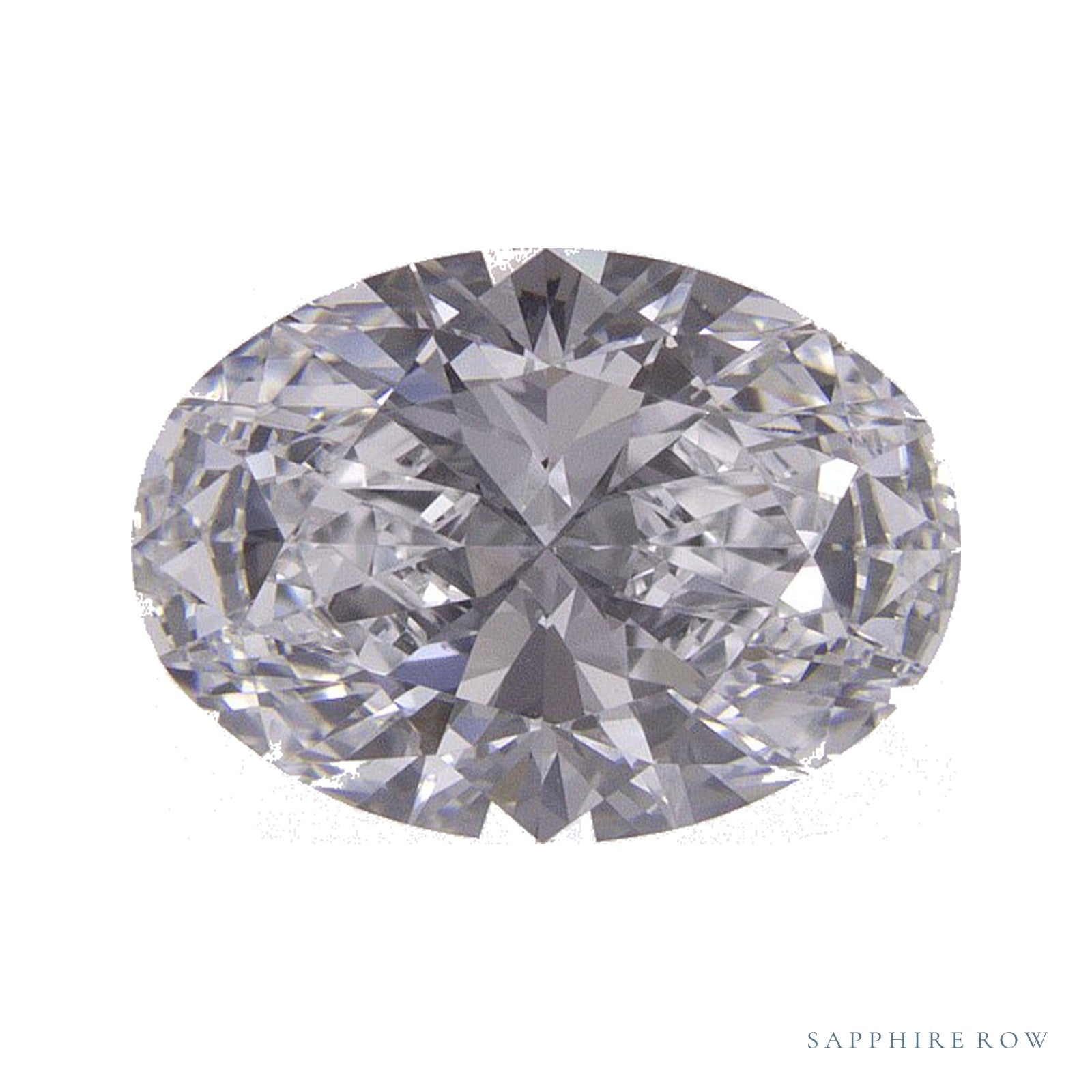 1.40 ct lab-grown diamond, oval cut | Sapphire Row · cut4
