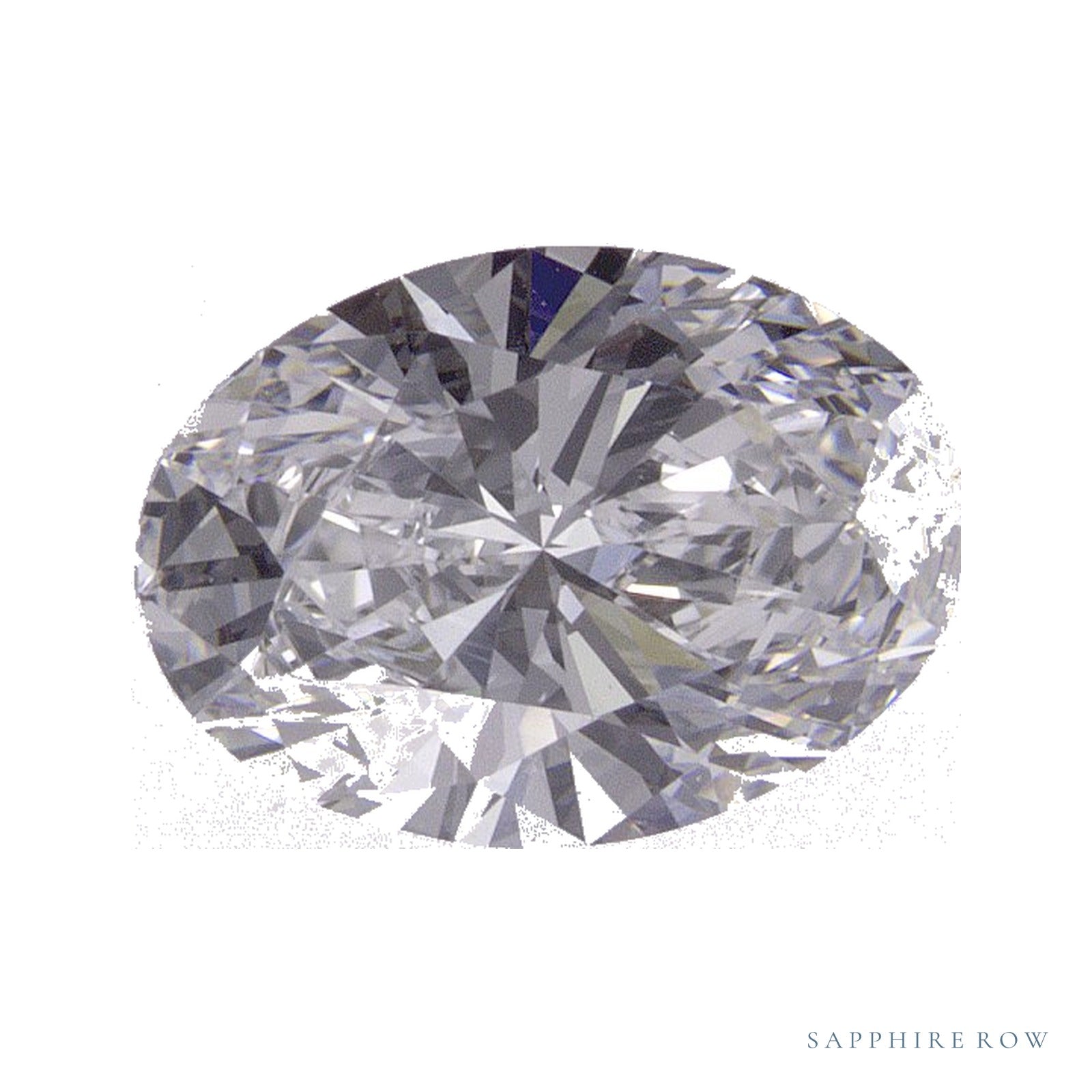 1.40 ct lab-grown diamond, oval cut | Sapphire Row · cut4