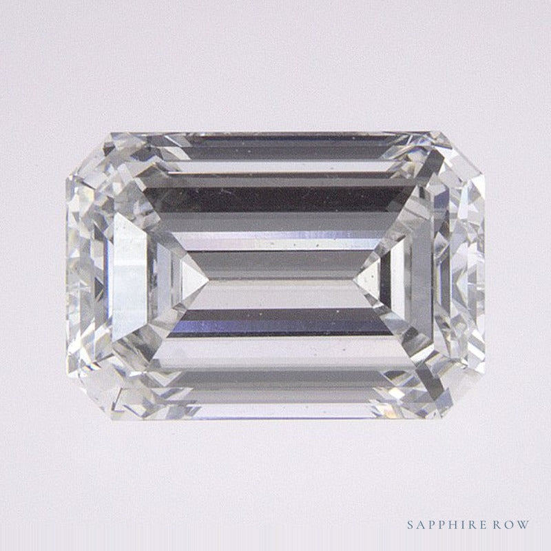 1.40 ct lab-grown diamond, emerald cut | Sapphire Row · cut6