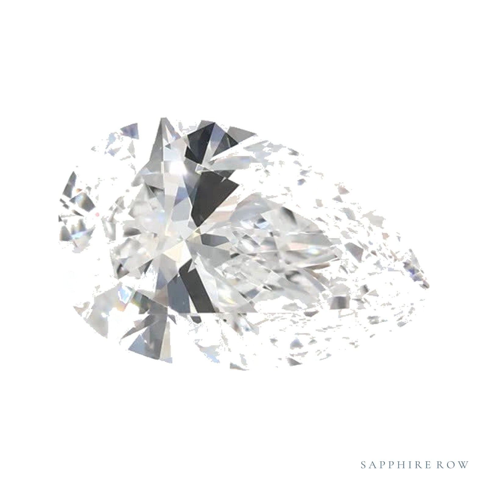 1.39 ct lab-grown diamond, pear cut | Sapphire Row · cut4