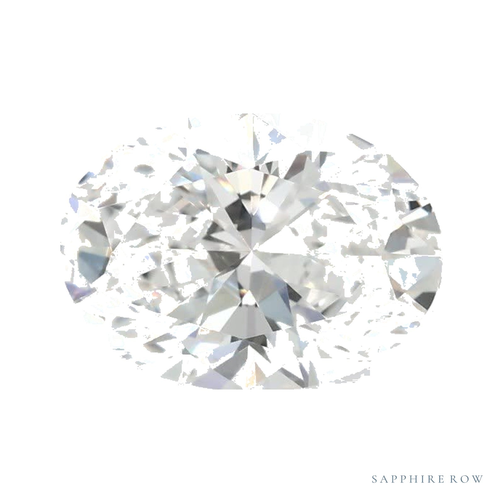 1.39 ct lab-grown diamond, oval cut | Sapphire Row · cut4