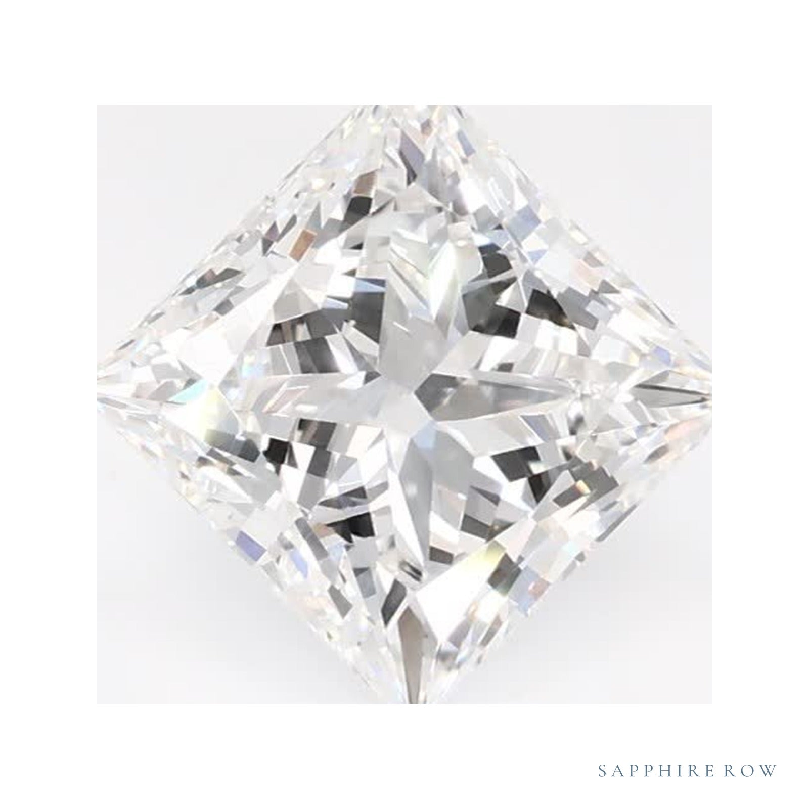1.39 ct lab-grown diamond, square cut | Sapphire Row · cut4