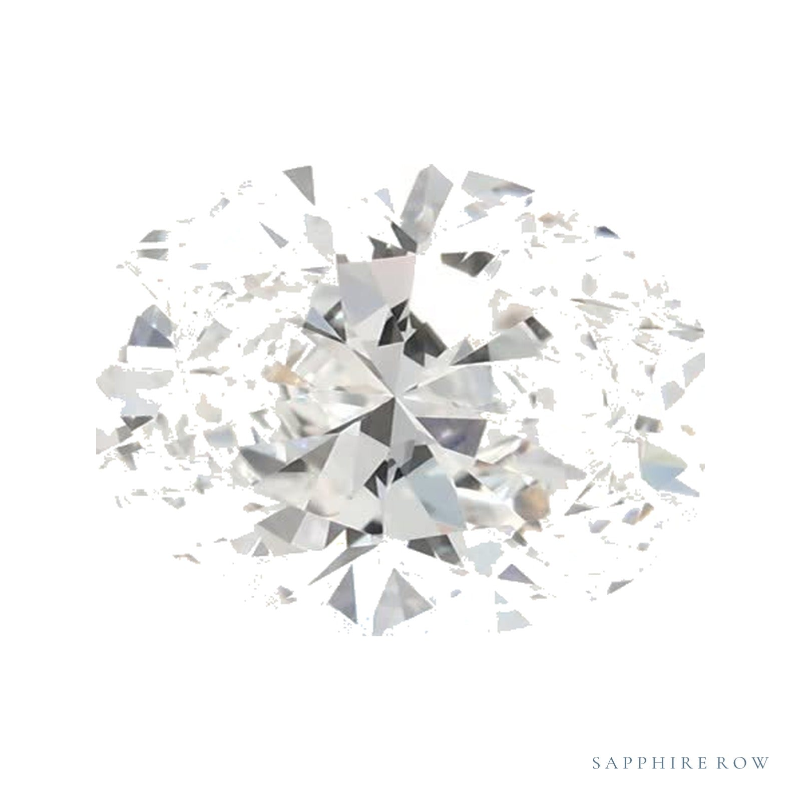 1.39 ct lab-grown diamond, oval cut | Sapphire Row · cut4