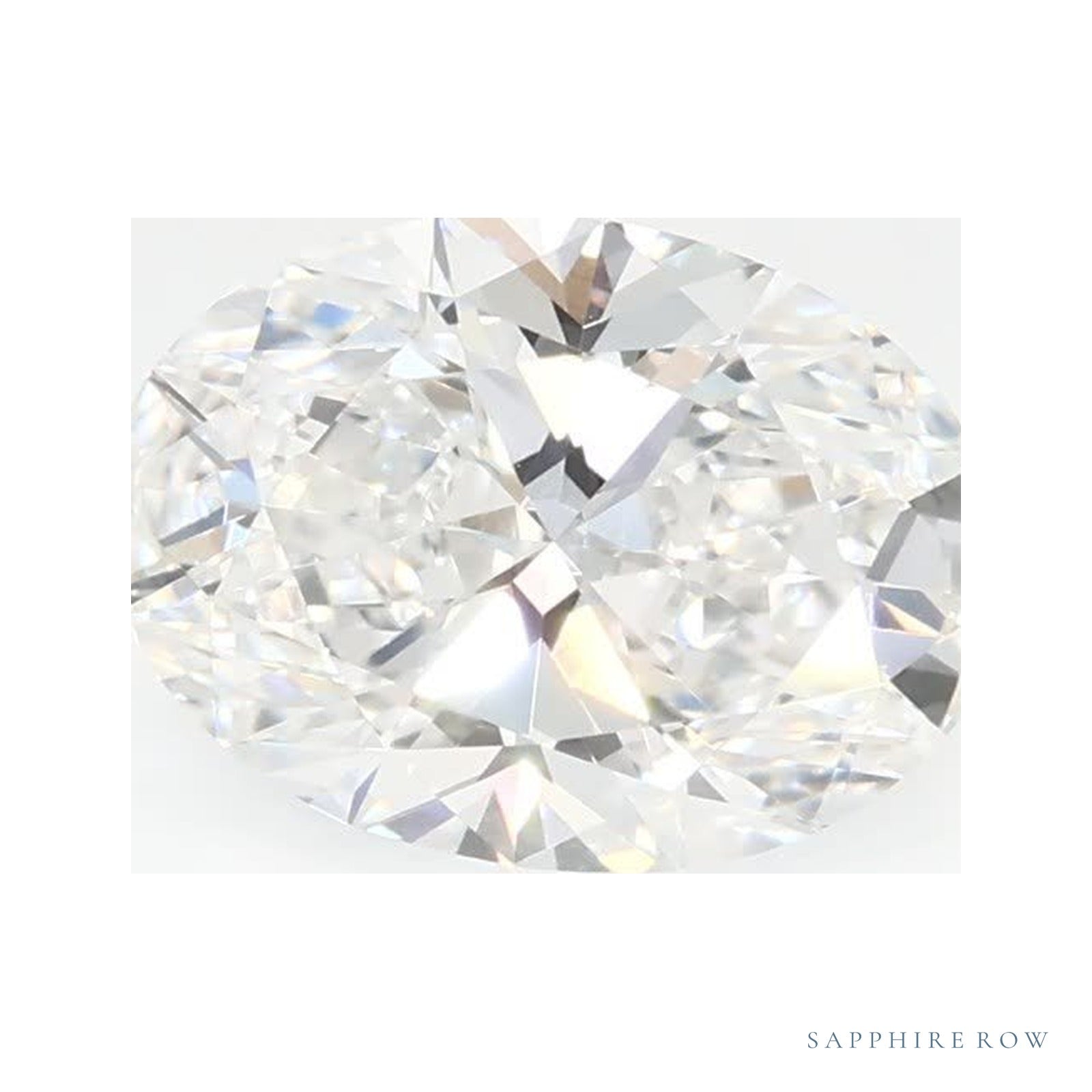 1.39 ct lab-grown diamond, oval cut | Sapphire Row · cut4