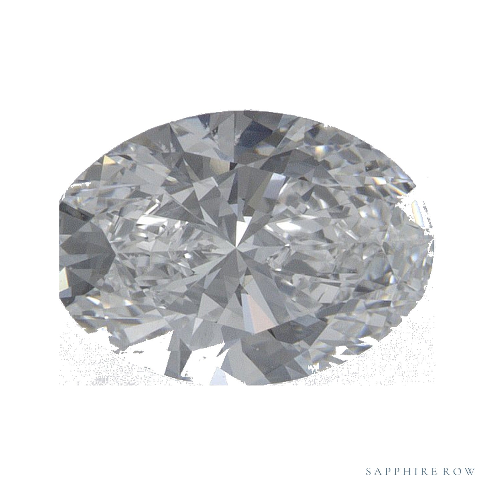 1.39 ct lab-grown diamond, oval cut | Sapphire Row · cut4