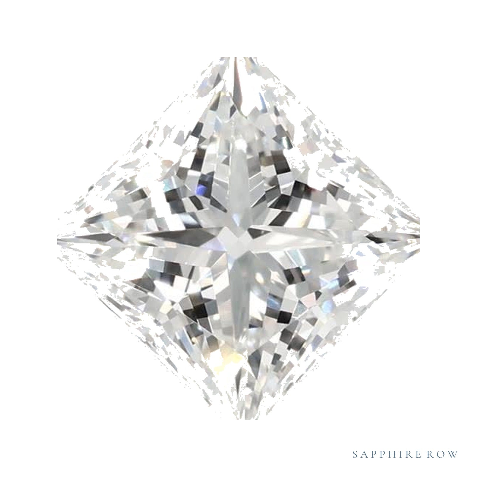 1.39 ct lab-grown diamond, square cut | Sapphire Row · cut4