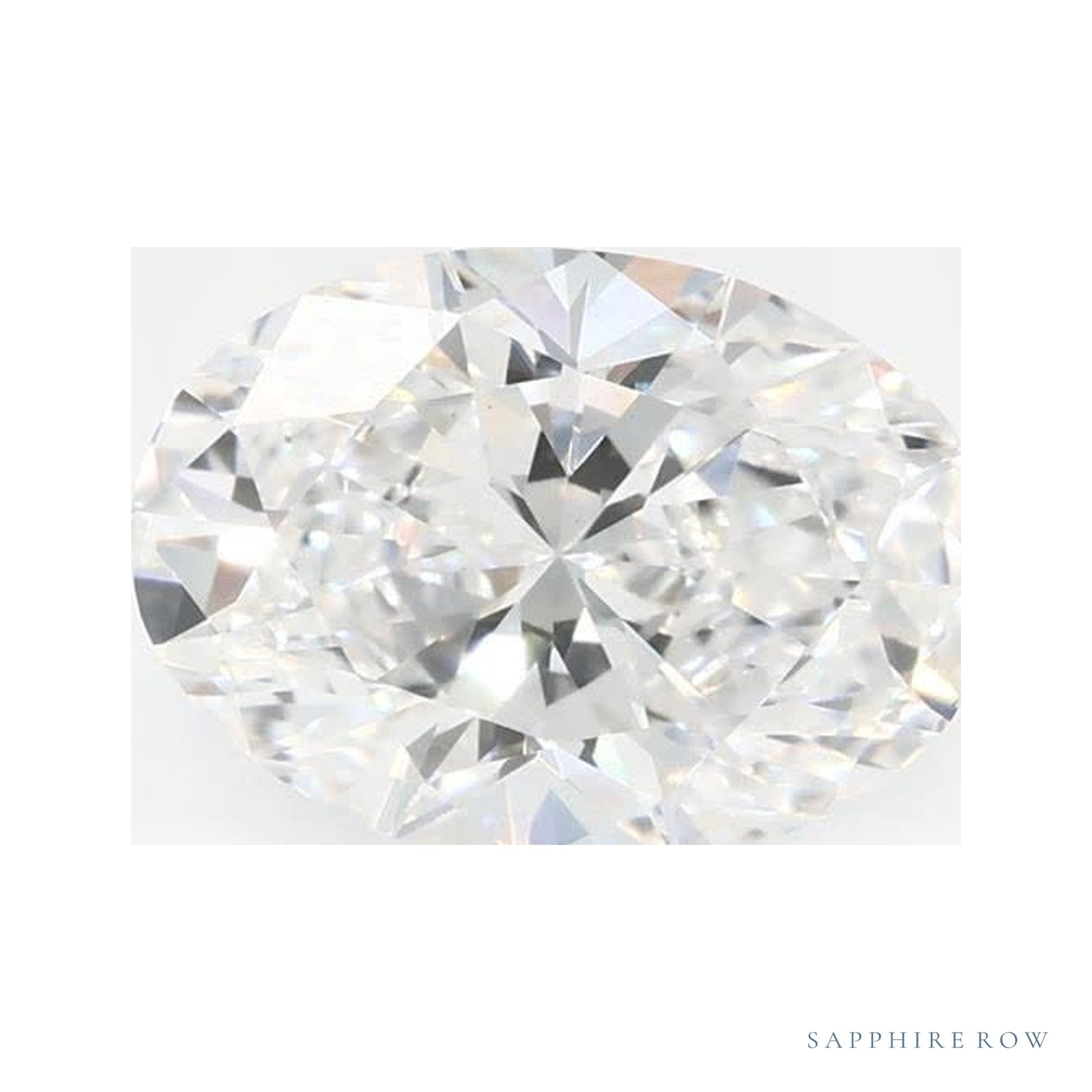1.38 ct lab-grown diamond, oval cut | Sapphire Row · cut4