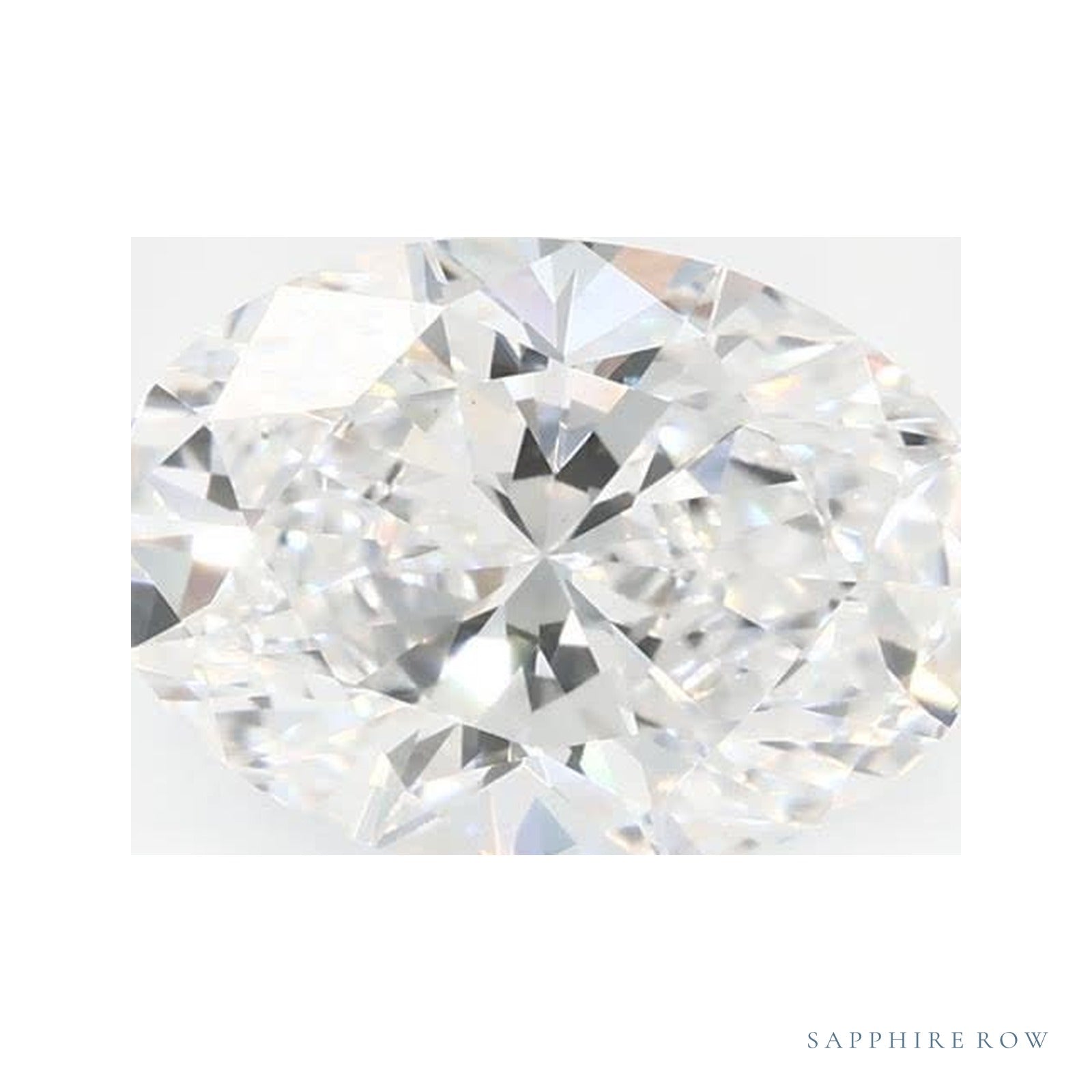 1.38 ct lab-grown diamond, oval cut | Sapphire Row · cut4