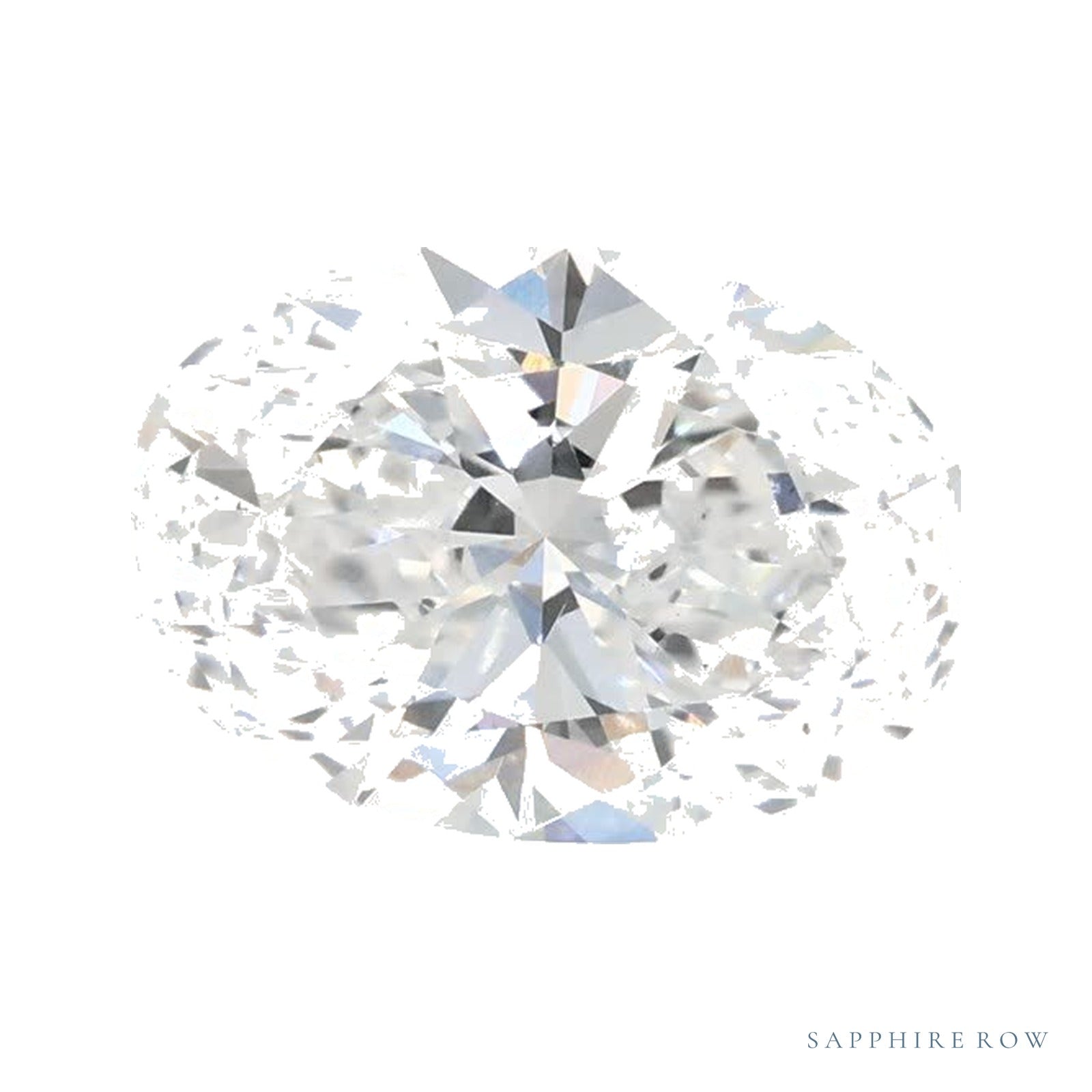 1.38 ct lab-grown diamond, oval cut | Sapphire Row · cut4
