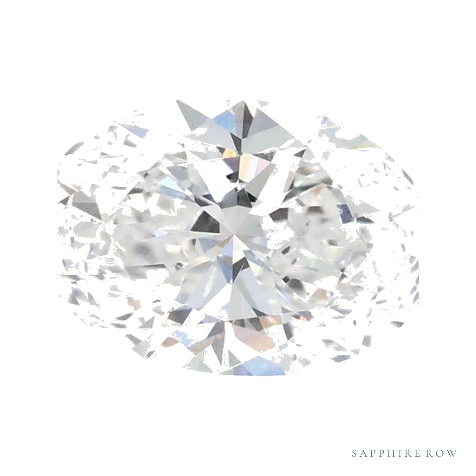 1.38 ct lab-grown diamond, oval cut | Sapphire Row · cut4