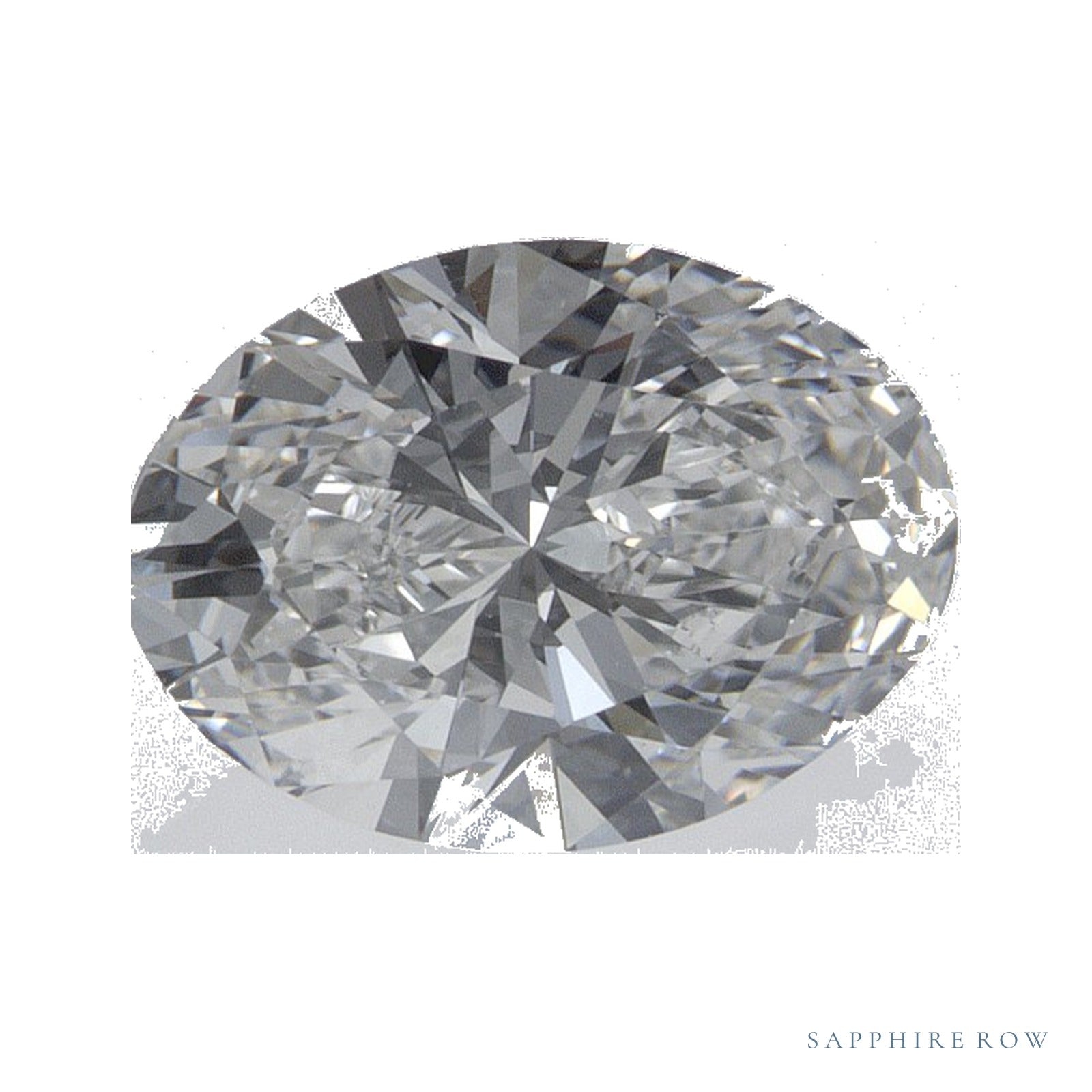 1.38 ct lab-grown diamond, oval cut | Sapphire Row · cut4