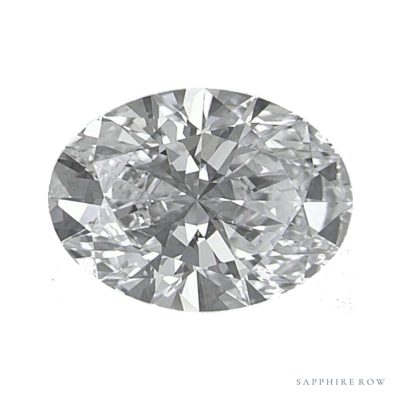 1.38 ct lab-grown diamond, oval cut | Sapphire Row · cut4