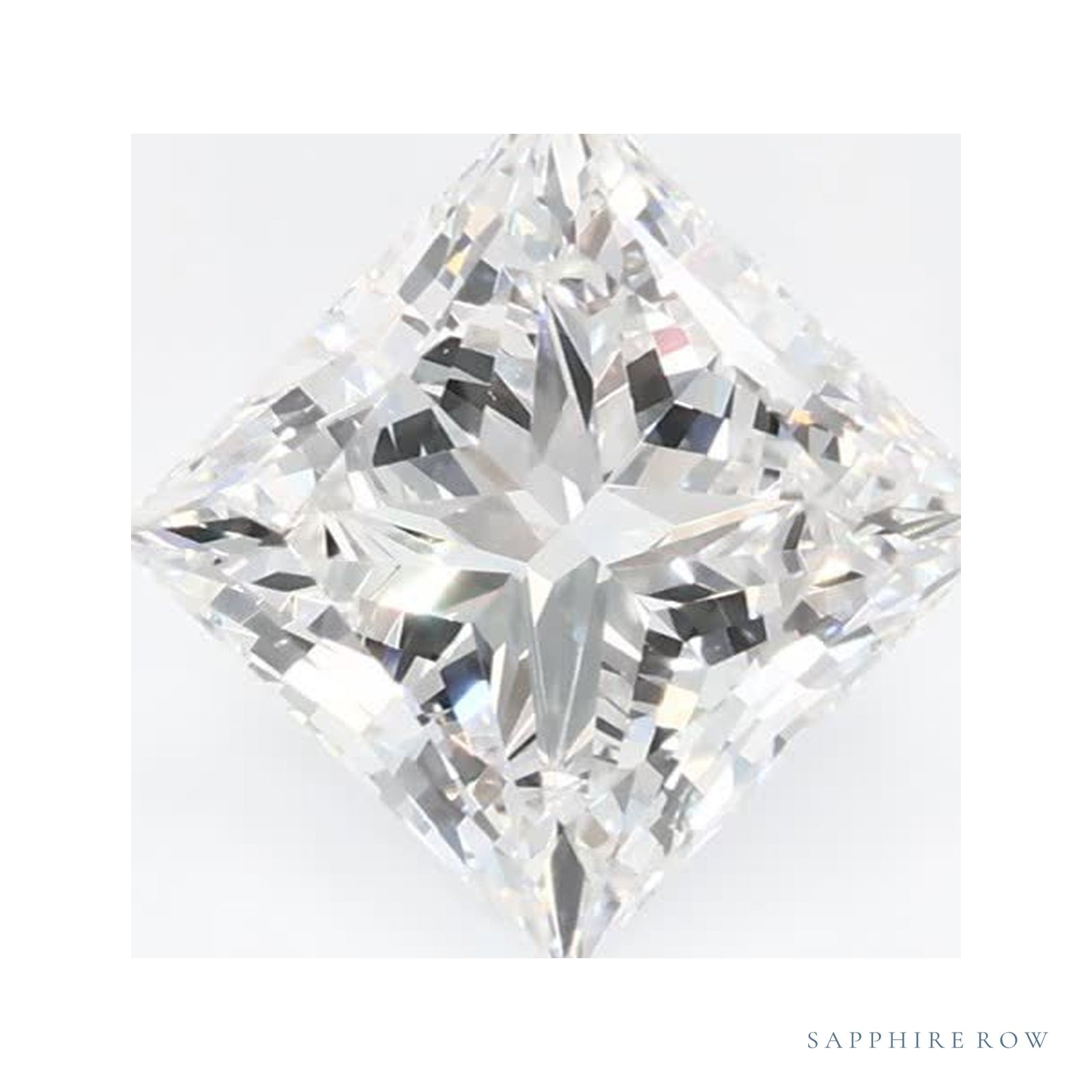 1.38 ct lab-grown diamond, square cut | Sapphire Row · cut4