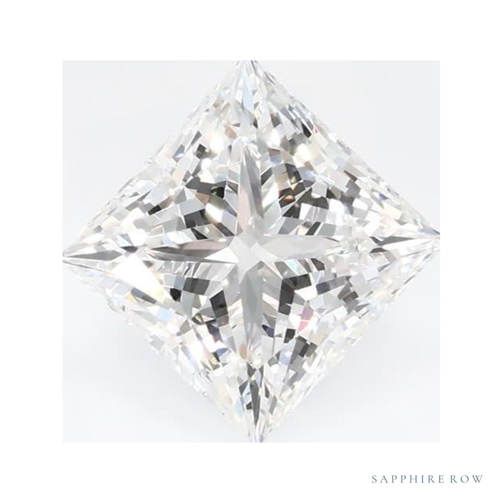 1.38 ct lab-grown diamond, square cut | Sapphire Row · cut4