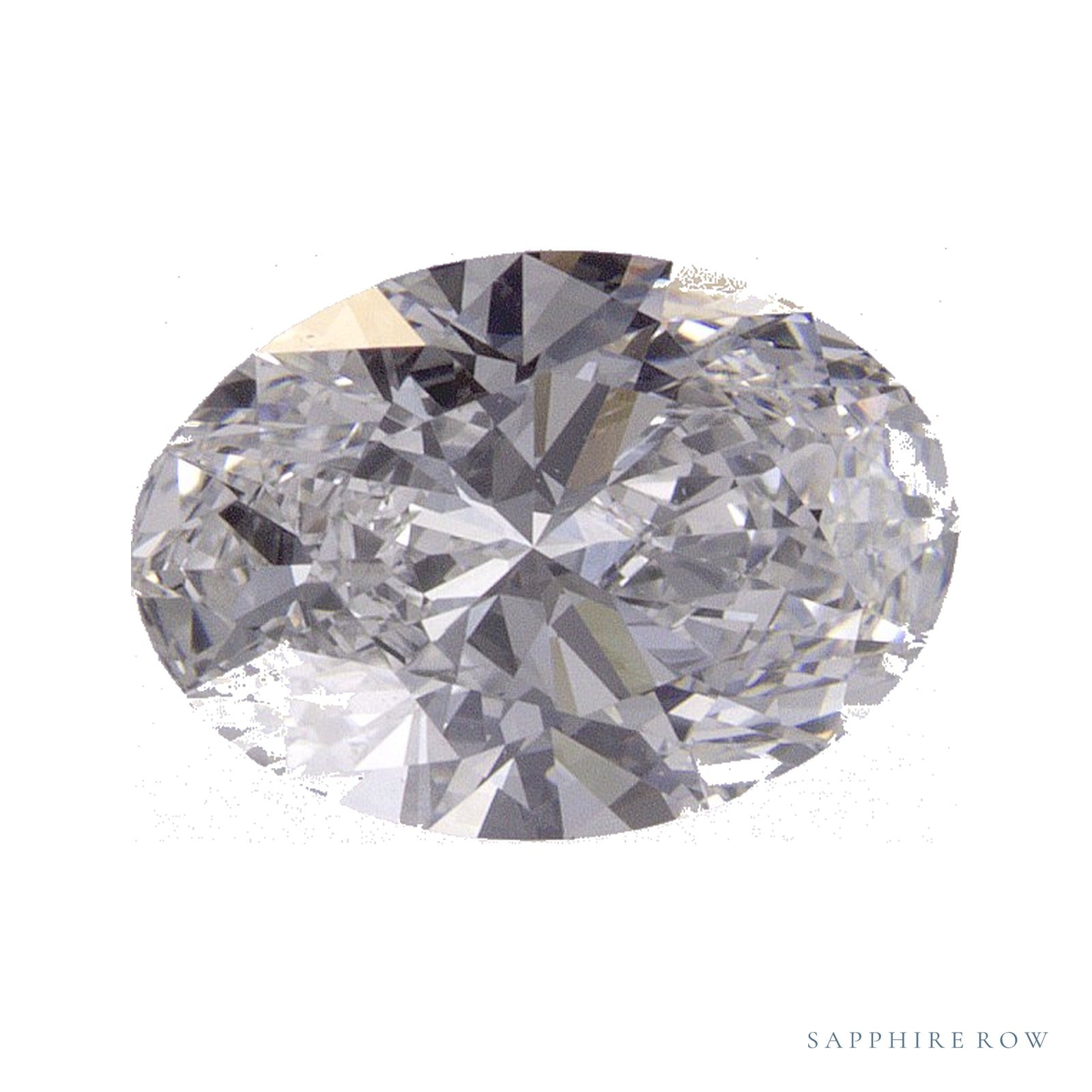 1.38 ct lab-grown diamond, oval cut | Sapphire Row · cut4