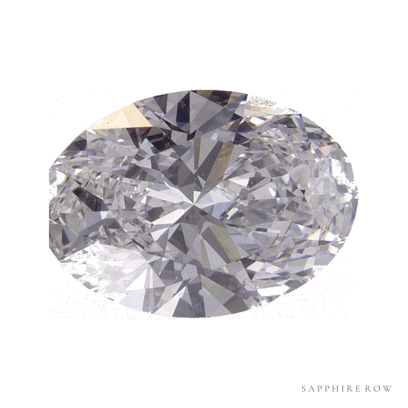 1.38 ct lab-grown diamond, oval cut | Sapphire Row · cut4