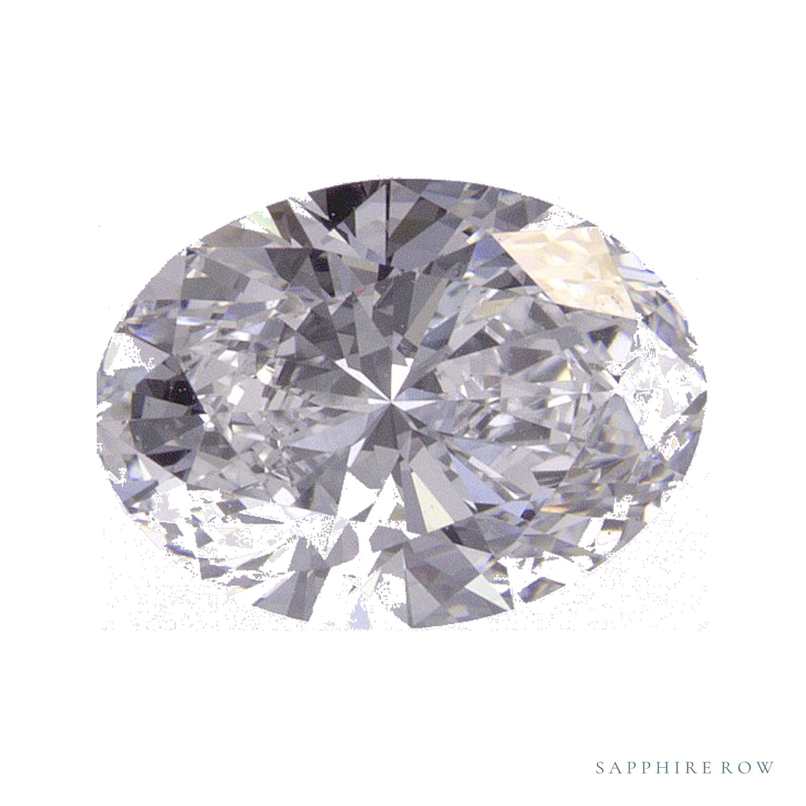 1.38 ct lab-grown diamond, oval cut | Sapphire Row · cut4