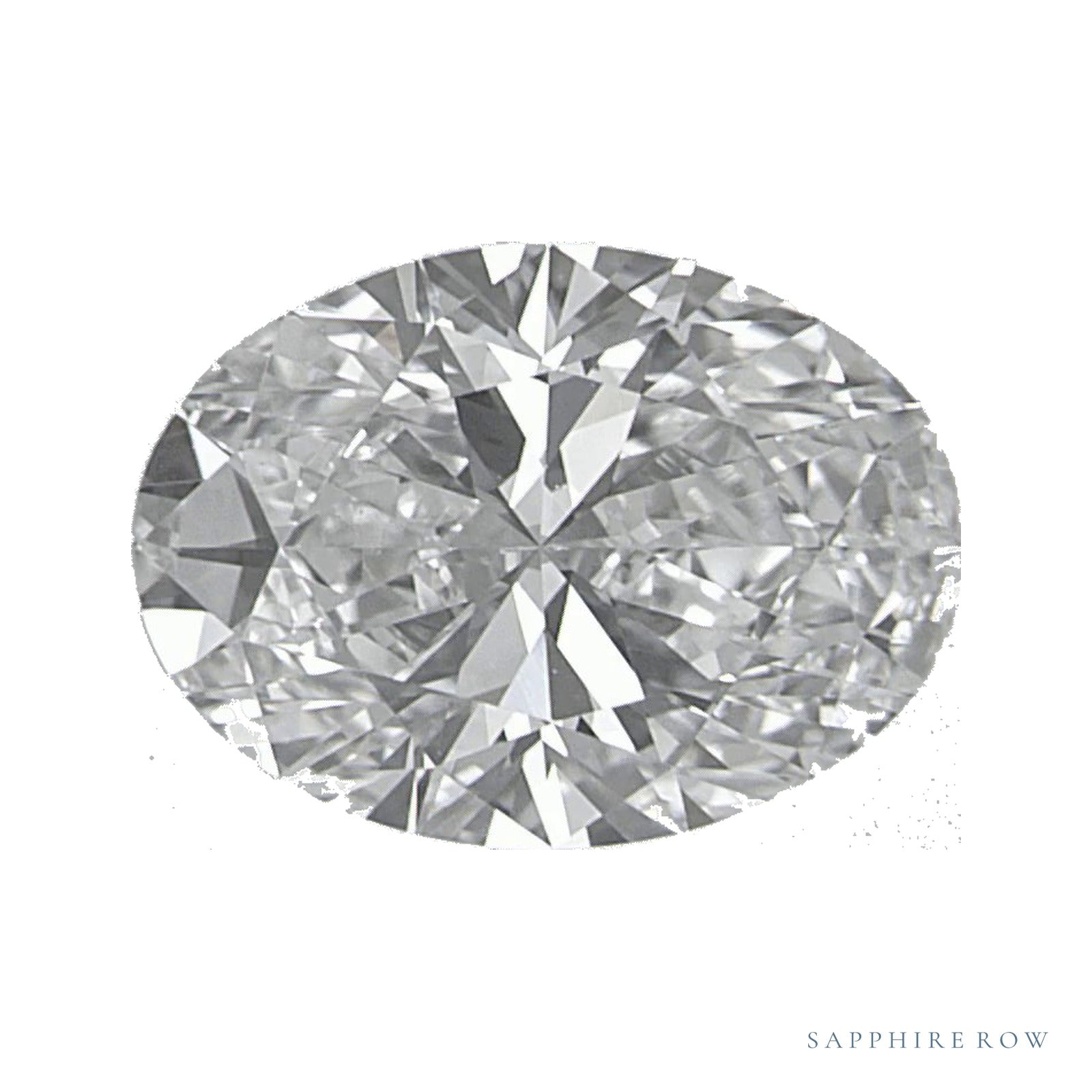 1.38 ct lab-grown diamond, oval cut | Sapphire Row · cut4
