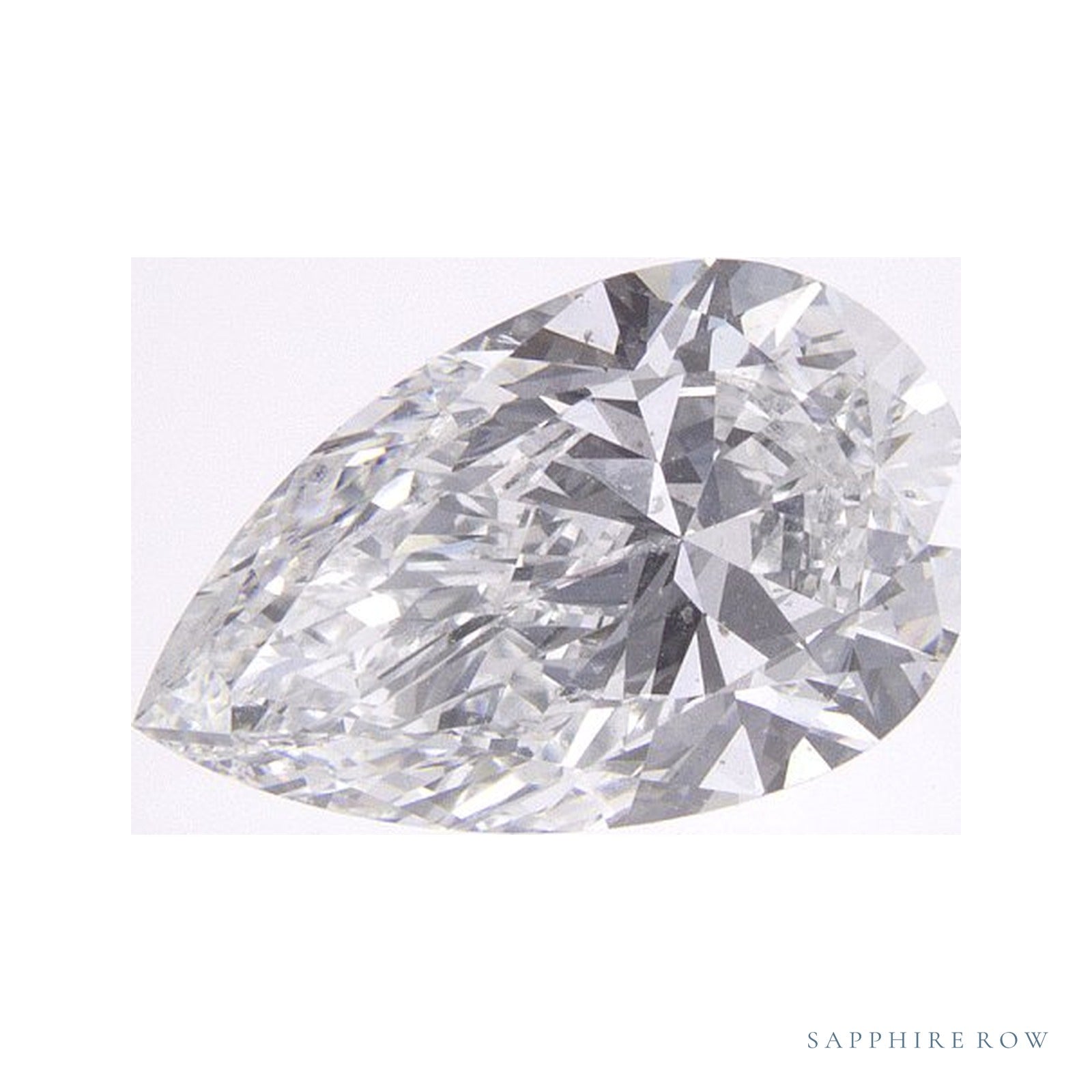 1.38 ct lab-grown diamond, pear cut | Sapphire Row · cut4