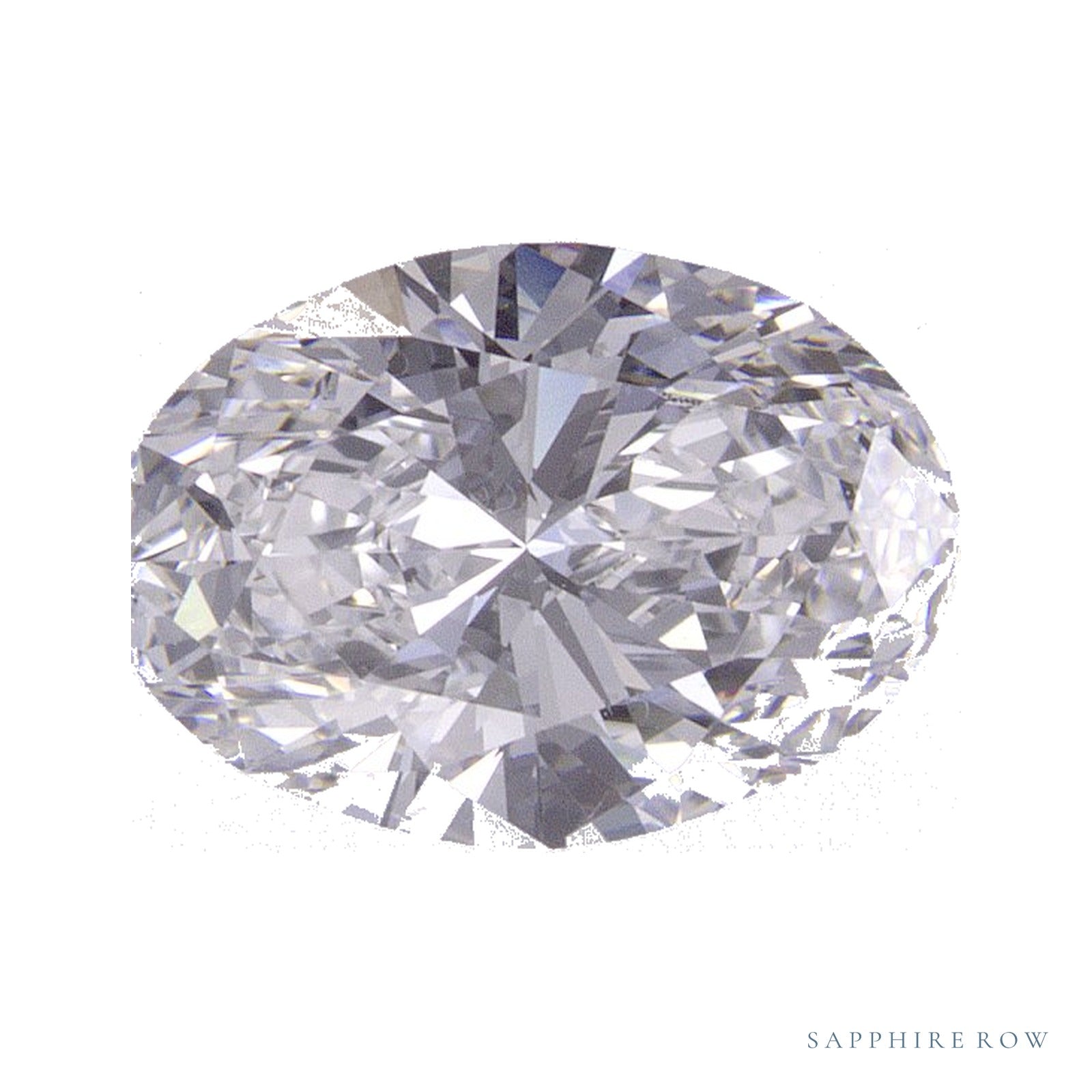 1.38 ct lab-grown diamond, oval cut | Sapphire Row · cut4