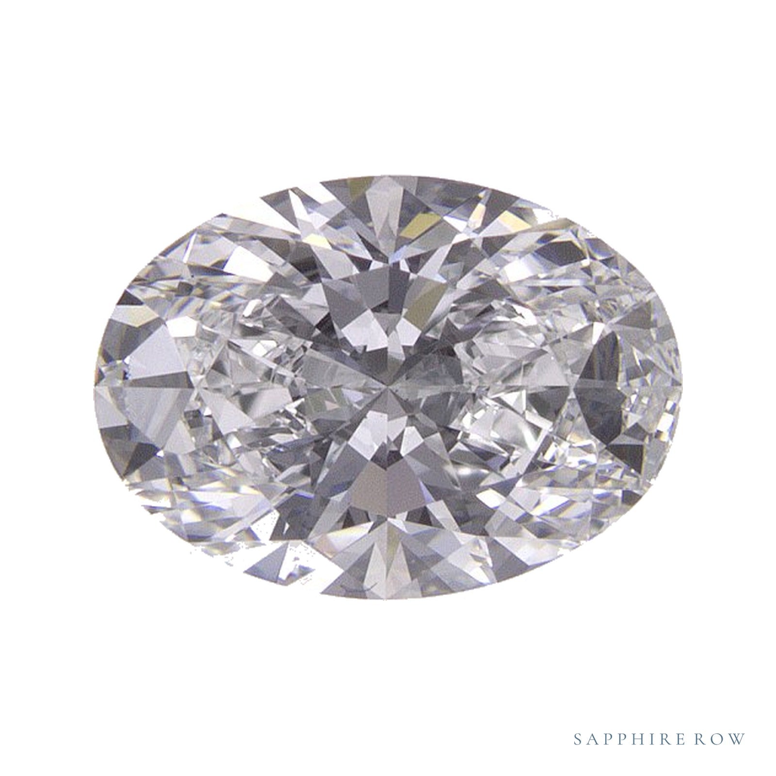 1.38 ct lab-grown diamond, oval cut | Sapphire Row · cut4