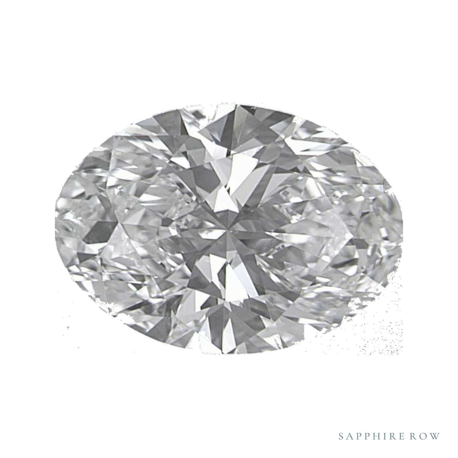1.37 ct lab-grown diamond, oval cut | Sapphire Row · cut4
