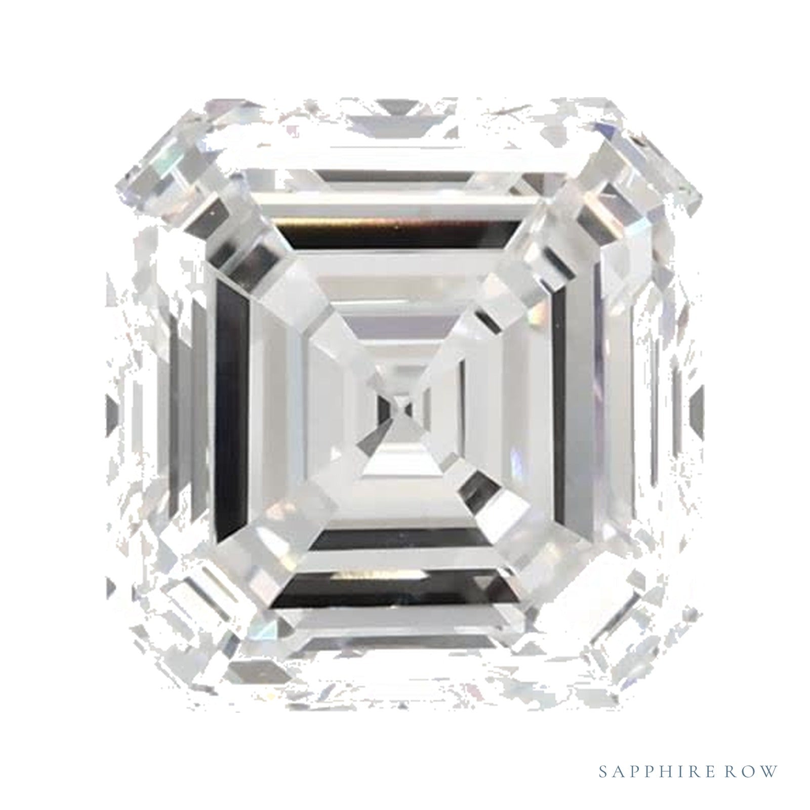 1.37 ct lab-grown diamond, asscher cut | Sapphire Row · cut4