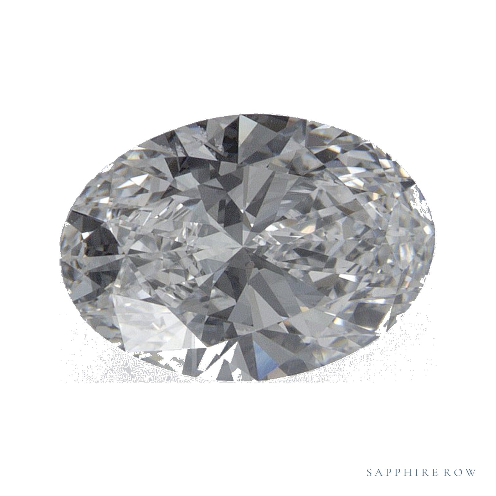 1.37 ct lab-grown diamond, oval cut | Sapphire Row · cut4