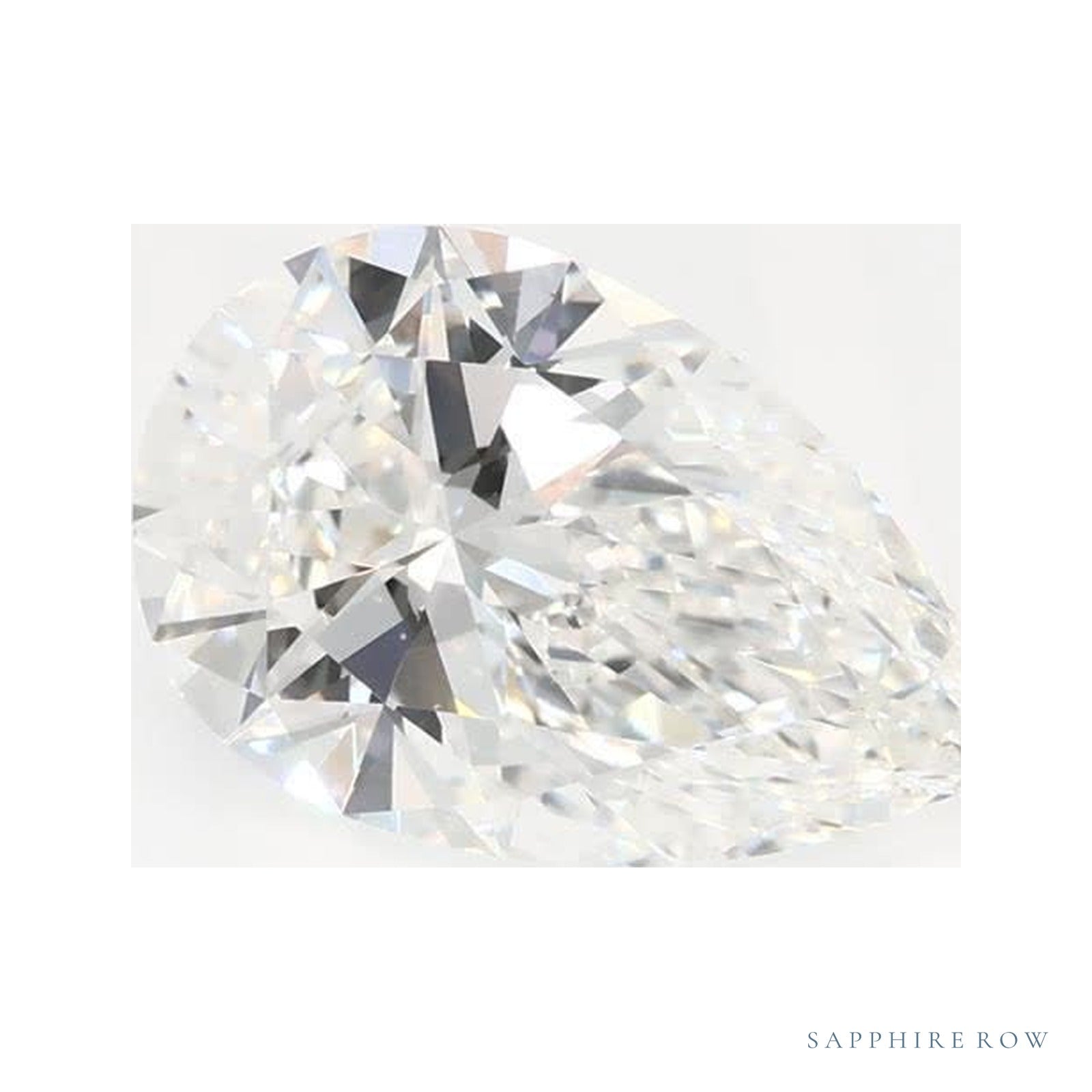 1.37 ct lab-grown diamond, pear cut | Sapphire Row · cut4