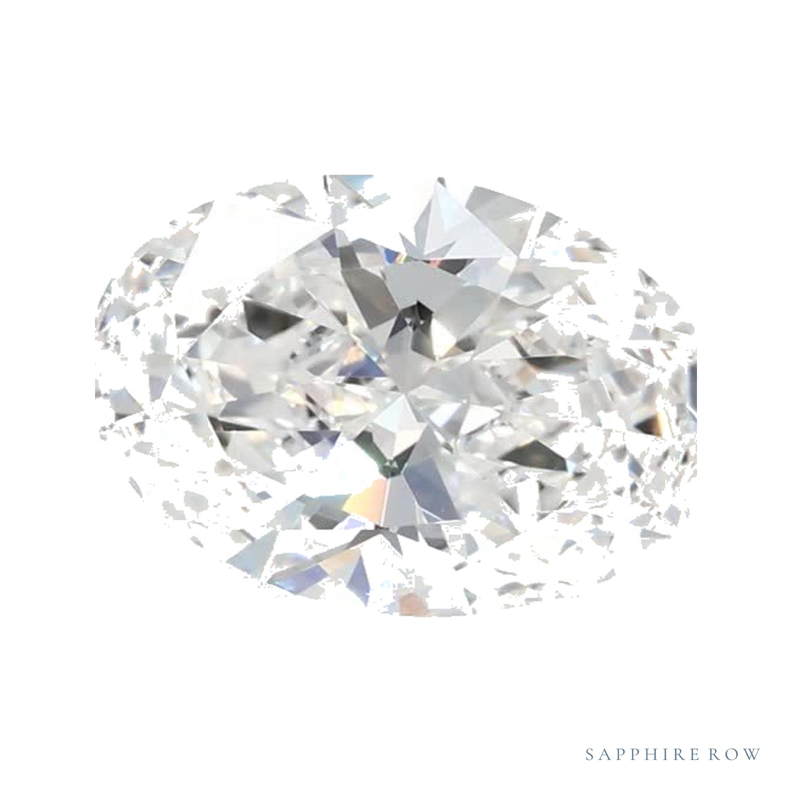 1.37 ct lab-grown diamond, oval cut | Sapphire Row · cut4