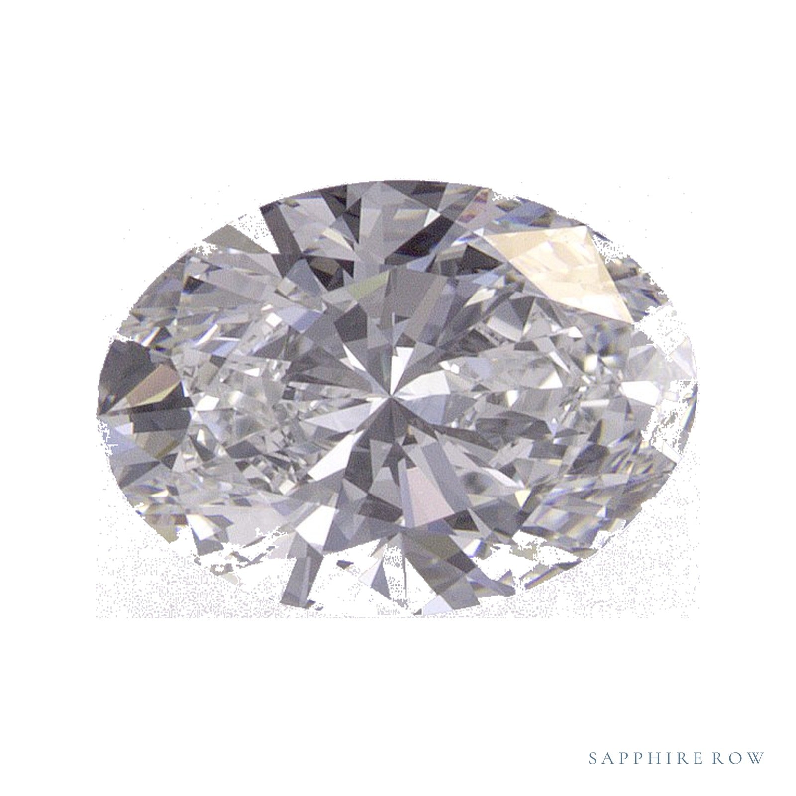 1.37 ct lab-grown diamond, oval cut | Sapphire Row · cut4