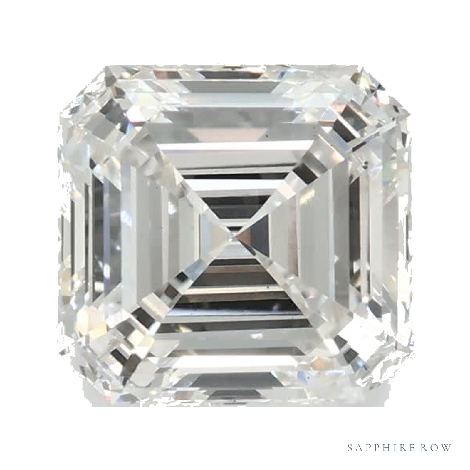 1.36 ct lab-grown diamond, asscher cut | Sapphire Row · cut4