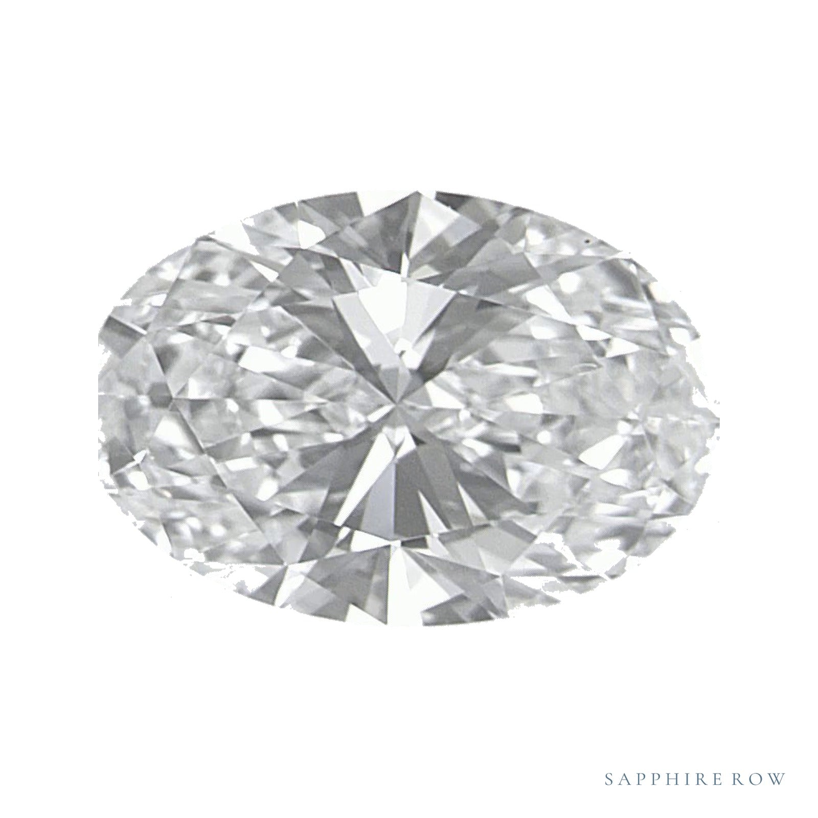 1.36 ct lab-grown diamond, oval cut | Sapphire Row · cut4