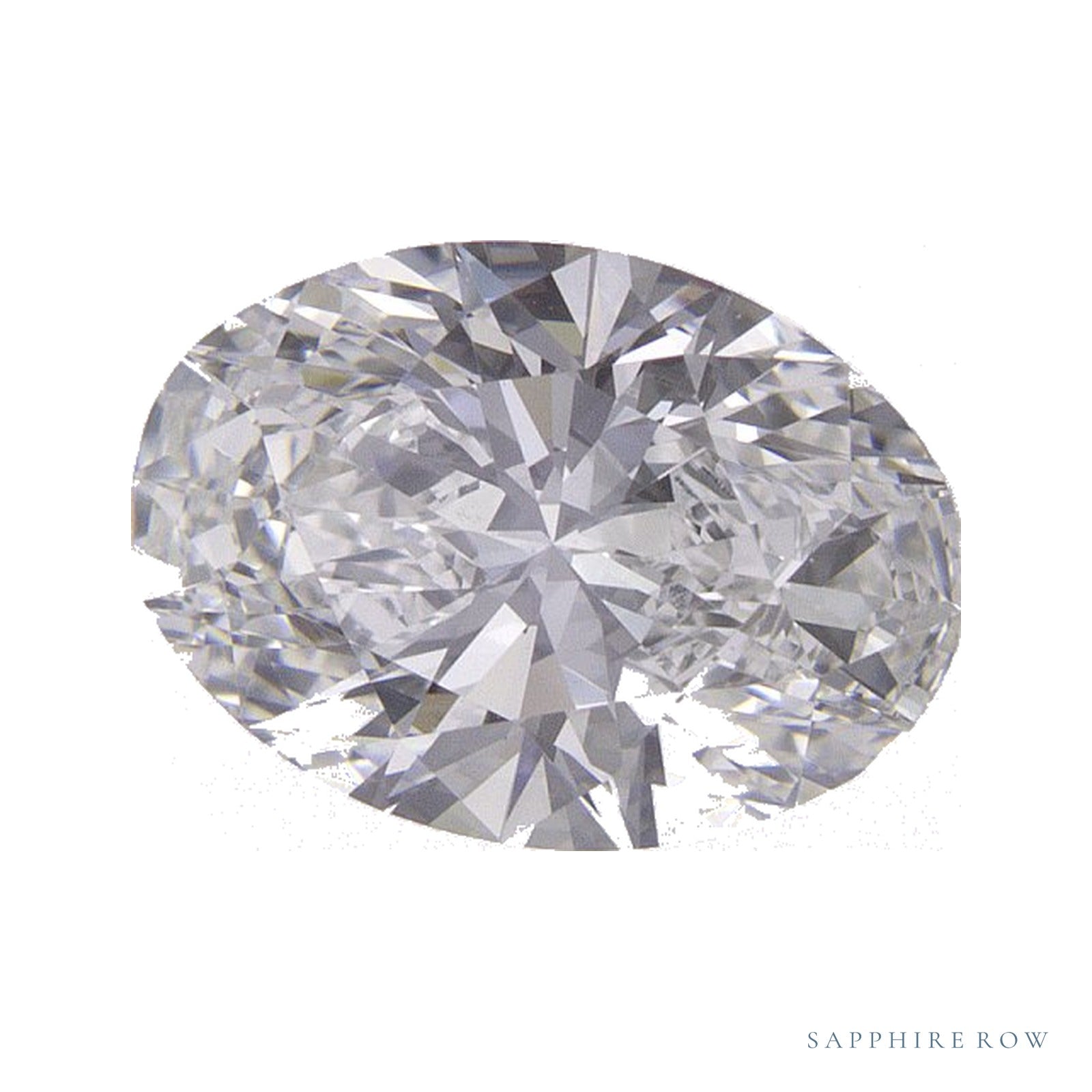1.36 ct lab-grown diamond, oval cut | Sapphire Row · cut4