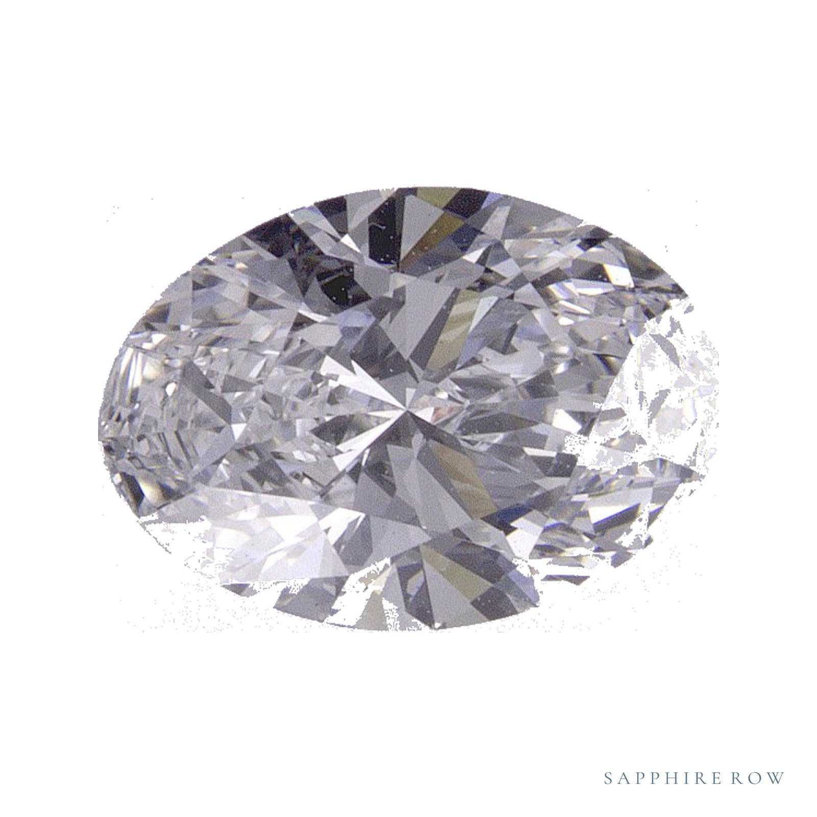 1.36 ct lab-grown diamond, oval cut | Sapphire Row · cut4