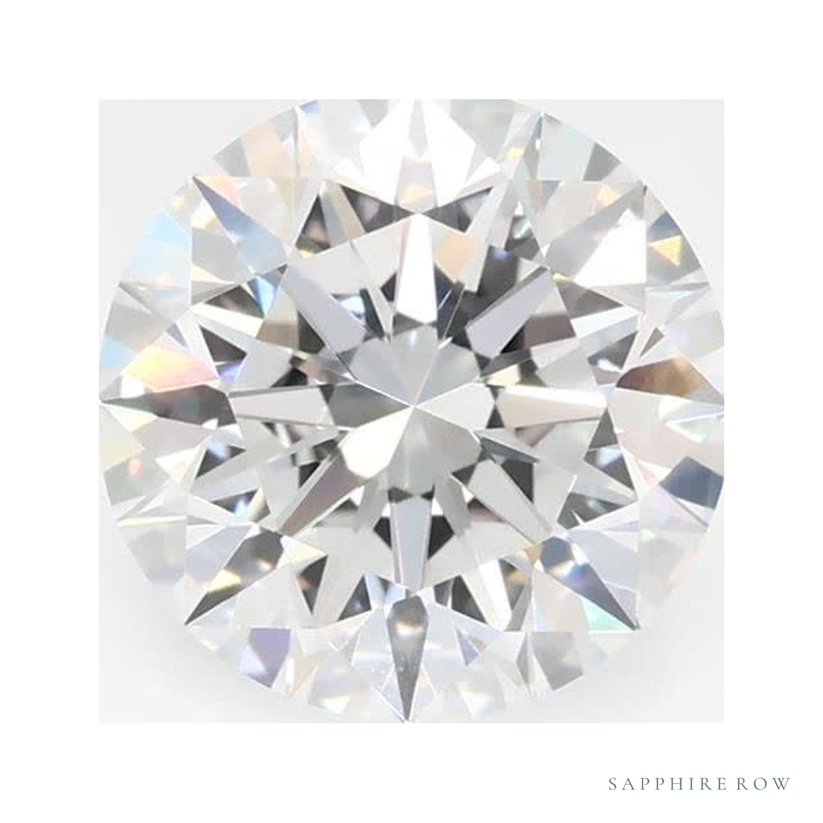 1.36 ct lab-grown diamond, round cut | Sapphire Row · cut4