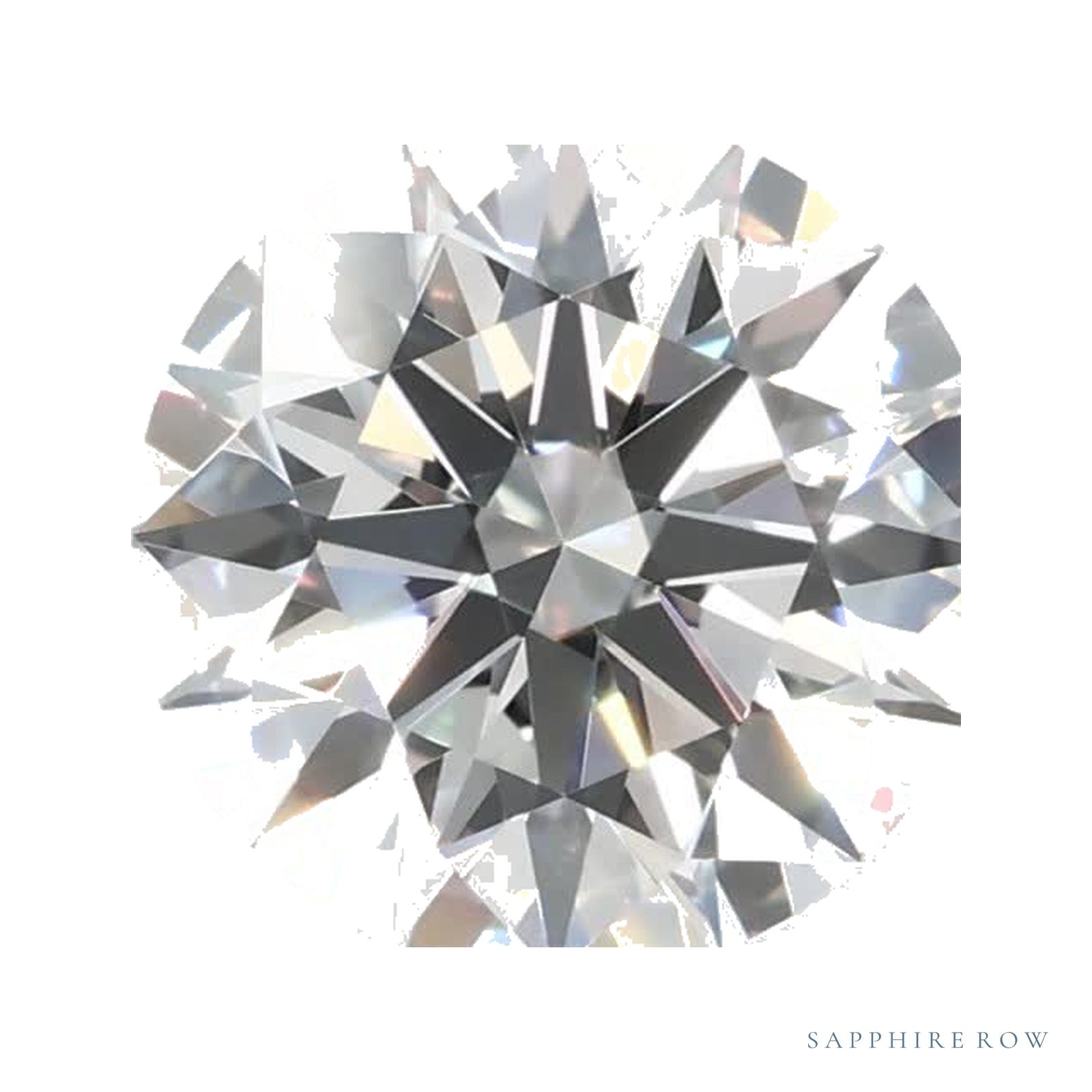 1.36 ct lab-grown diamond, round cut | Sapphire Row · cut4