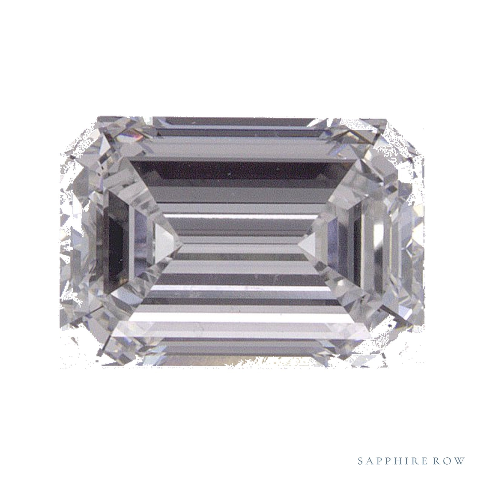 1.36 ct lab-grown diamond, emerald cut | Sapphire Row · cut4