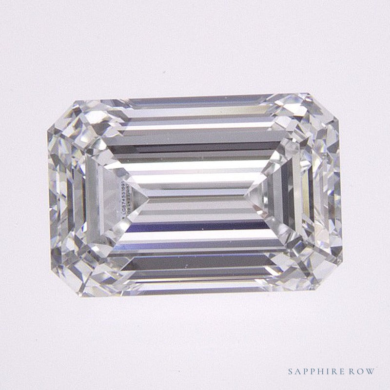 1.36 ct lab-grown diamond, emerald cut | Sapphire Row · cut6