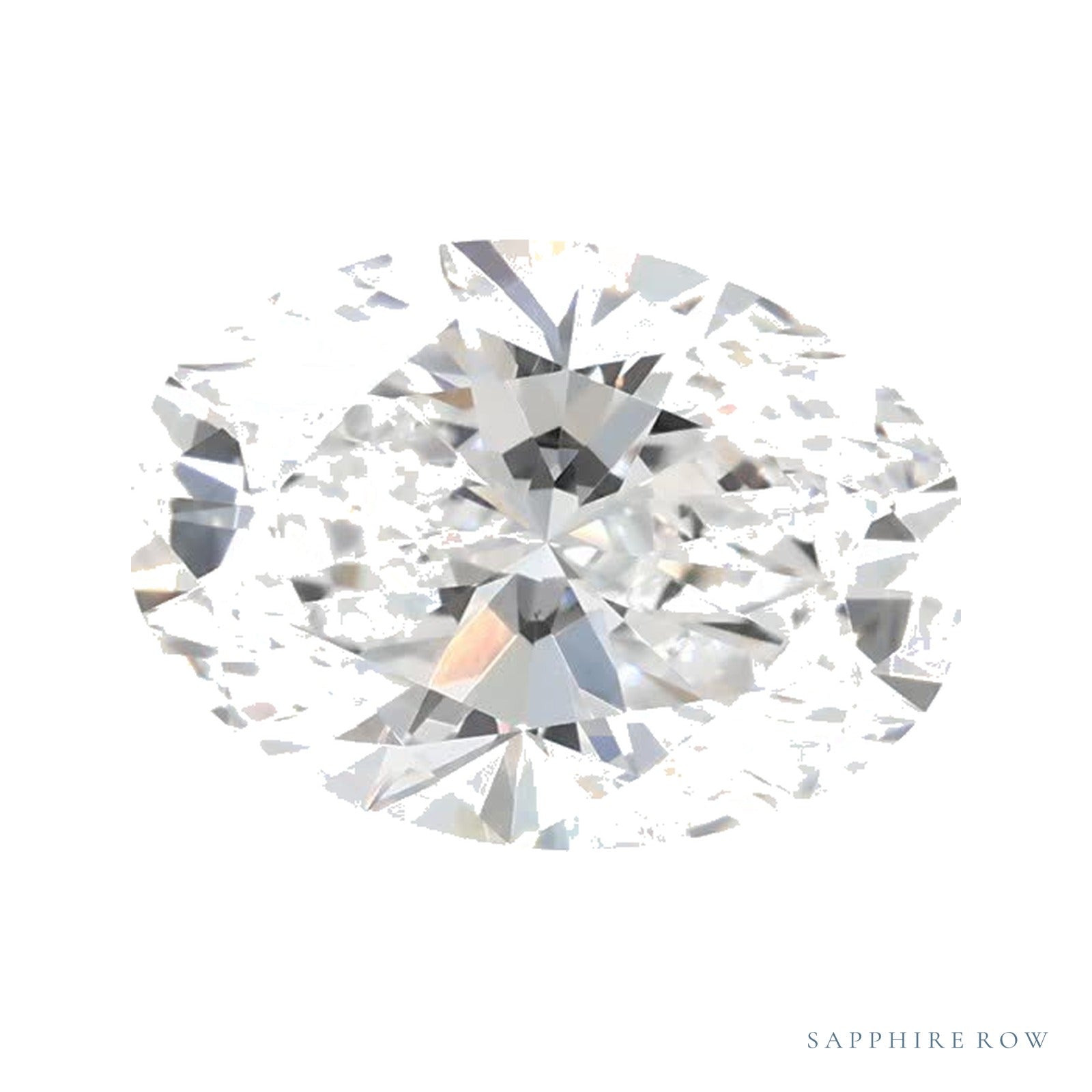 1.35 ct lab-grown diamond, oval cut | Sapphire Row · cut4