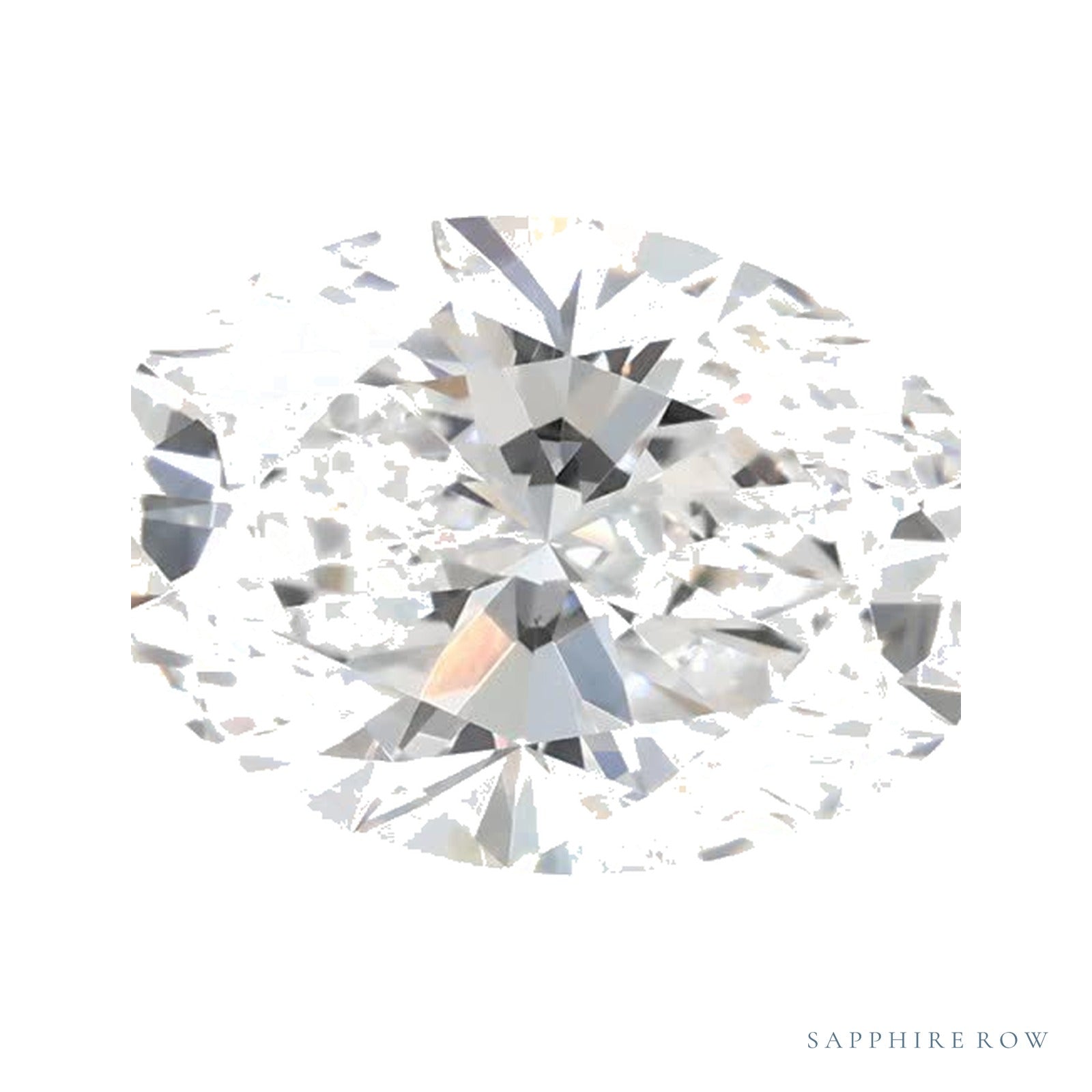 1.35 ct lab-grown diamond, oval cut | Sapphire Row · cut4