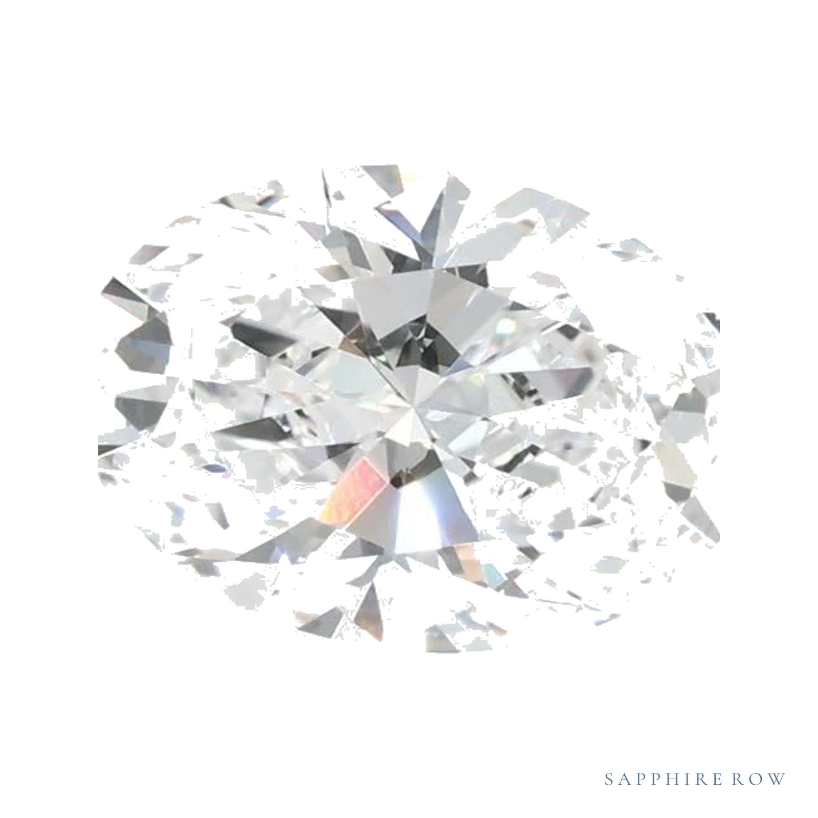 1.35 ct lab-grown diamond, oval cut | Sapphire Row · cut4