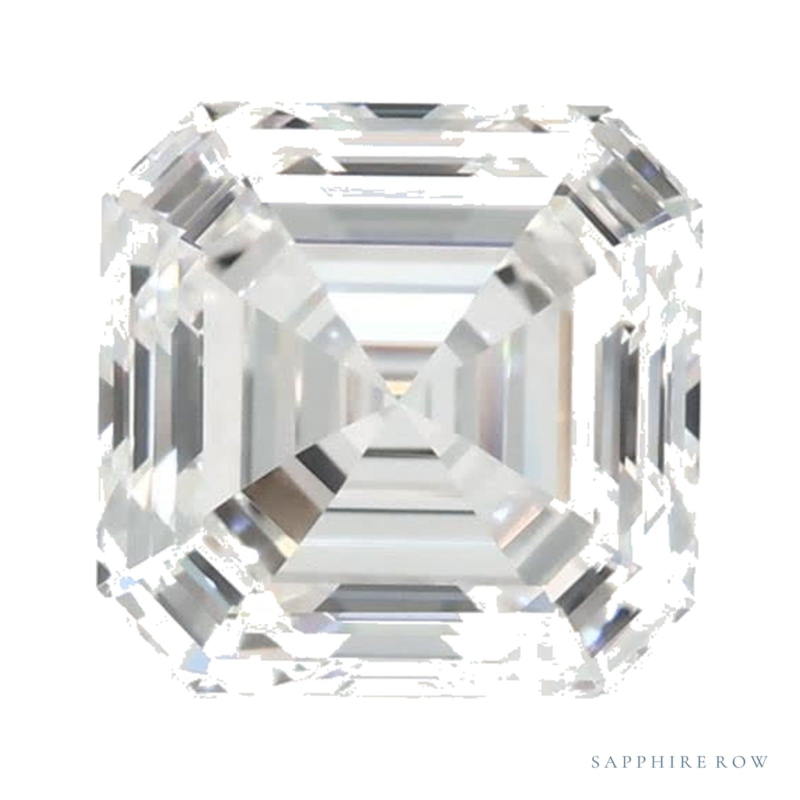 1.35 ct lab-grown diamond, asscher cut | Sapphire Row · cut4