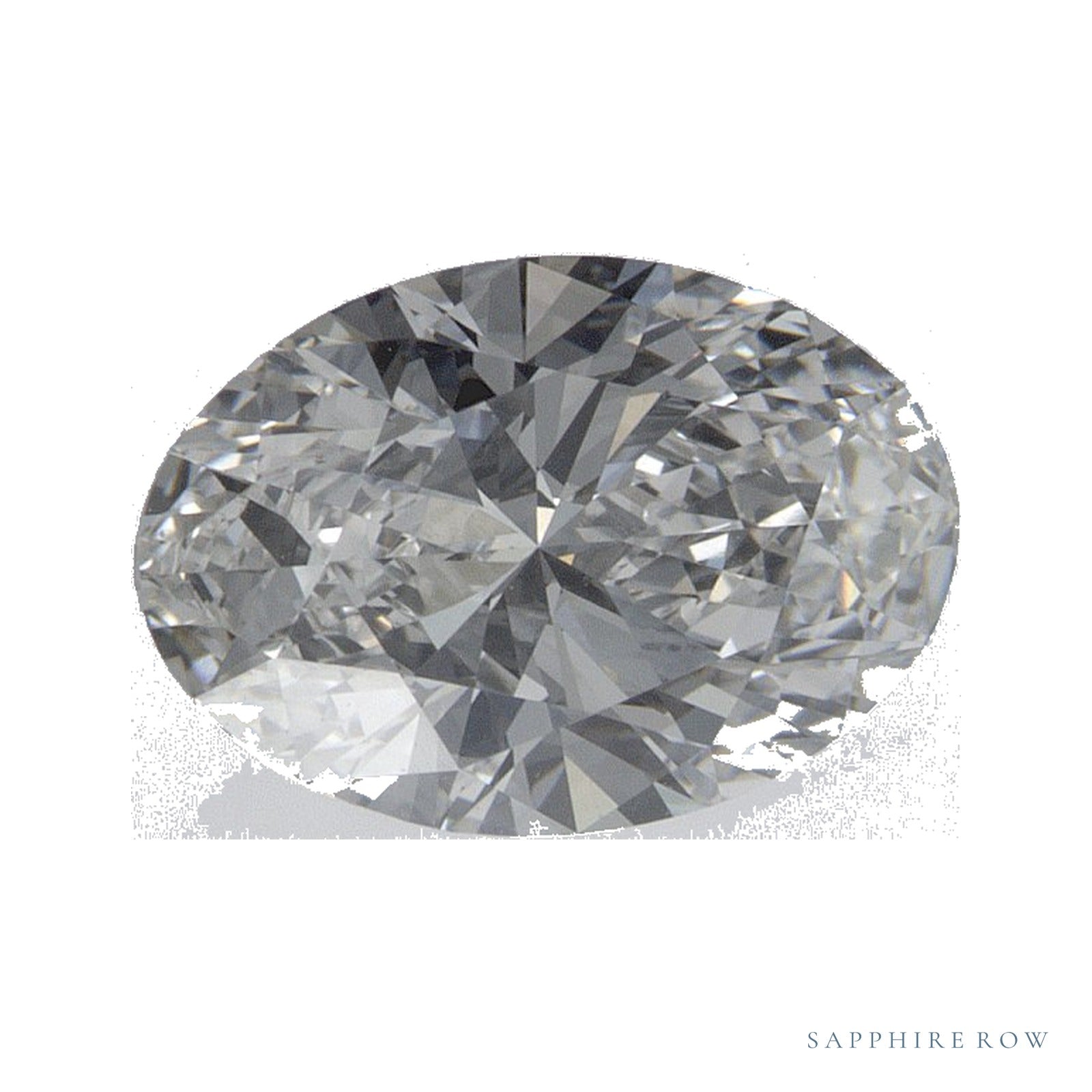 1.35 ct lab-grown diamond, oval cut | Sapphire Row · cut4