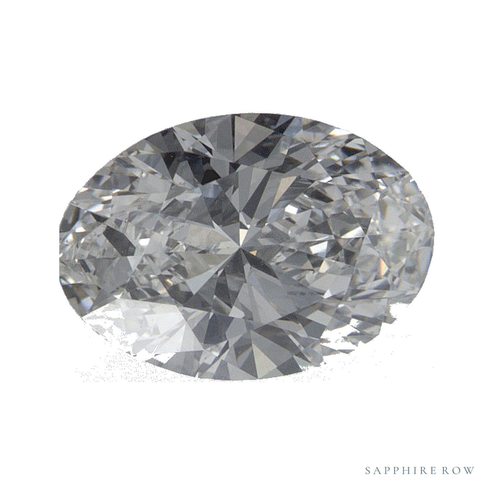 1.35 ct lab-grown diamond, oval cut | Sapphire Row · cut4