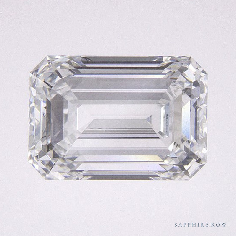 1.35 ct lab-grown diamond, emerald cut | Sapphire Row · cut6