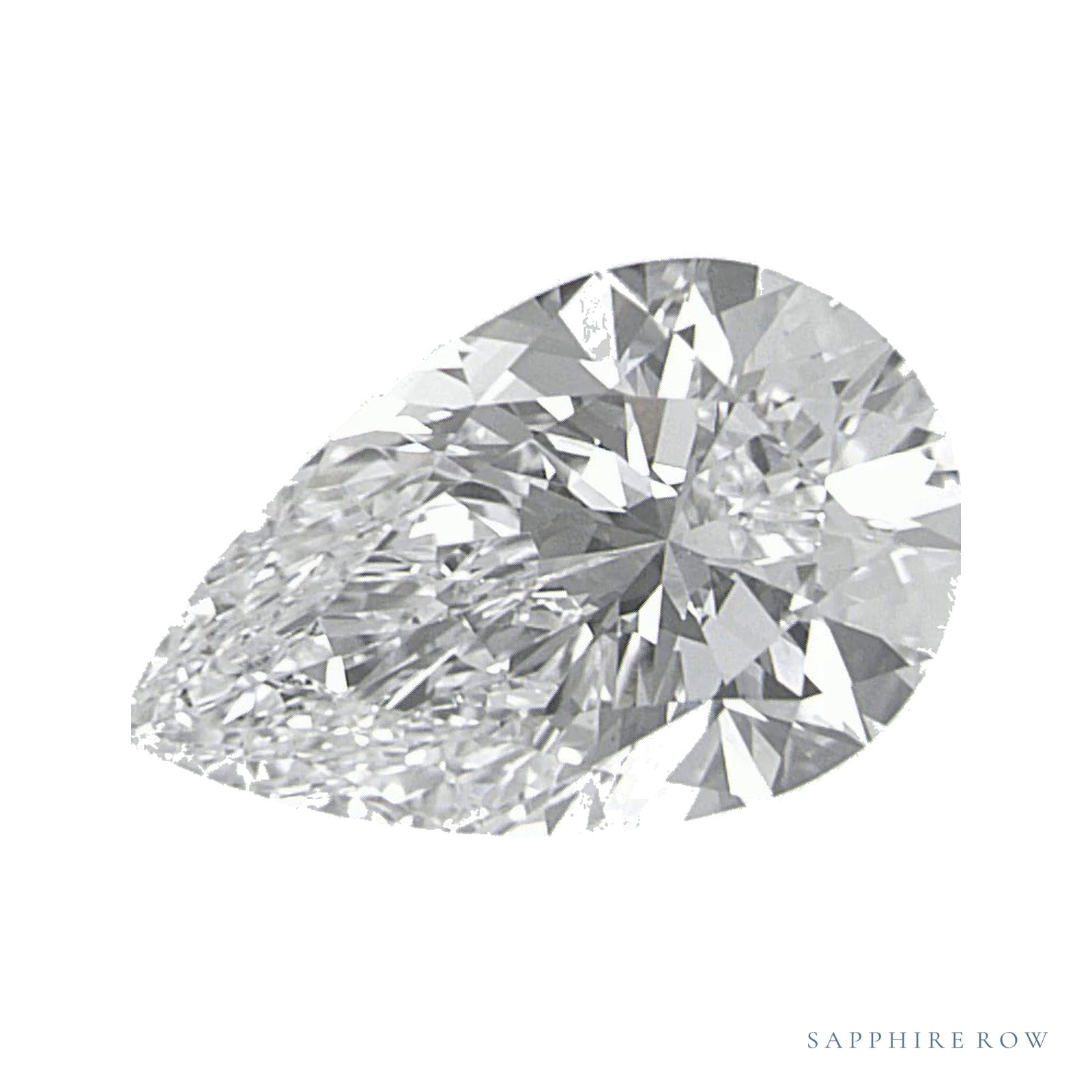 1.35 ct lab-grown diamond, pear cut | Sapphire Row · cut4