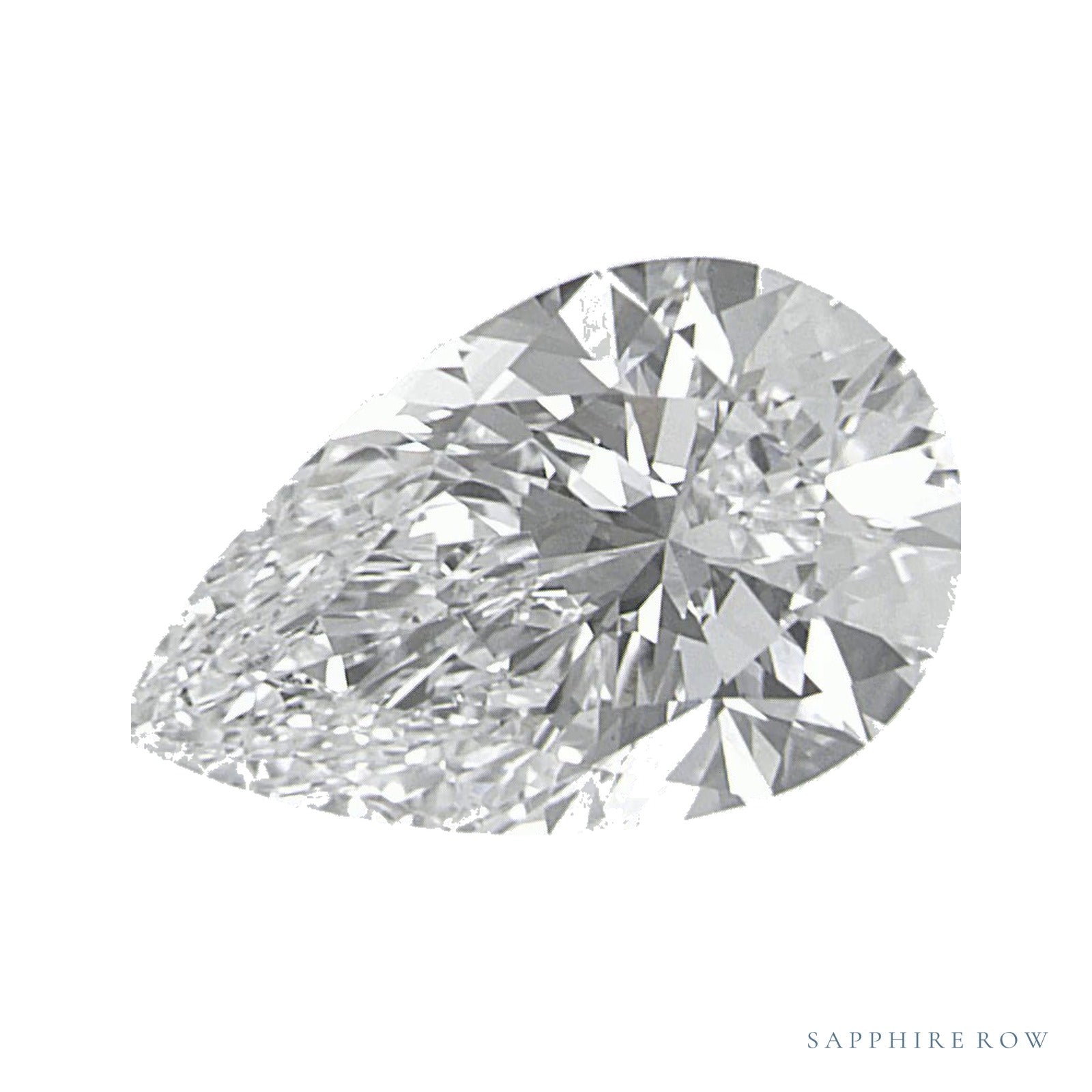 1.35 ct lab-grown diamond, pear cut | Sapphire Row · cut4
