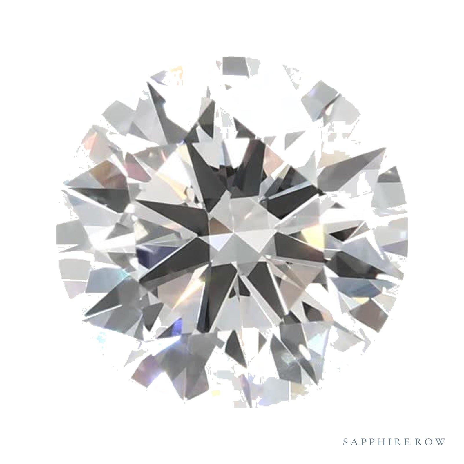 1.35 ct lab-grown diamond, round cut | Sapphire Row · cut4